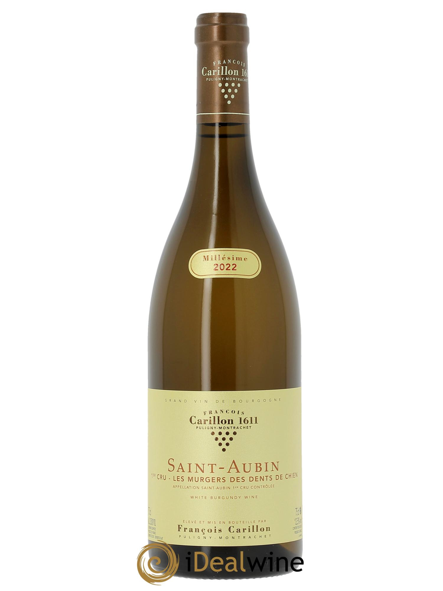 Saint-Aubin 1er Cru Les Murgers des dents de Chien François Carillon 2022 - Posten von 1 Flasche - 0