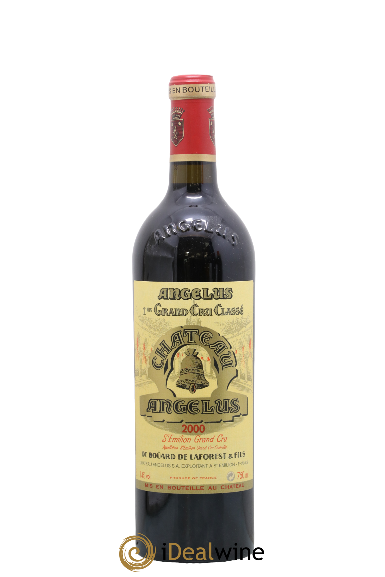 Château Angélus 1er Grand Cru Classé A 2000 - Lot de 1 bouteille - 0