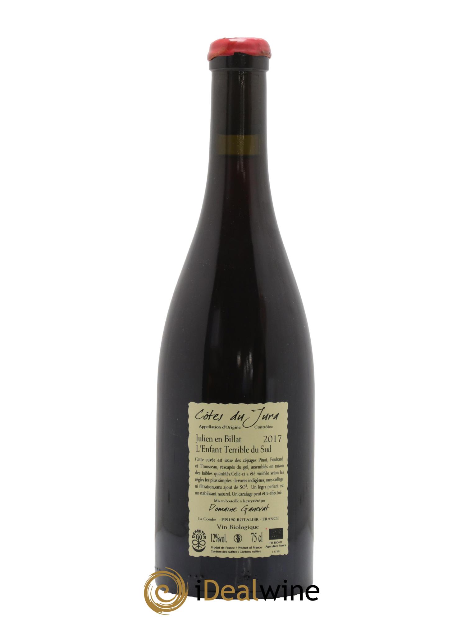 Côtes du Jura Julien en Billat l'enfant terrible du Sud Jean-François Ganevat (Domaine) 2017 - Lot de 1 bouteille - 1