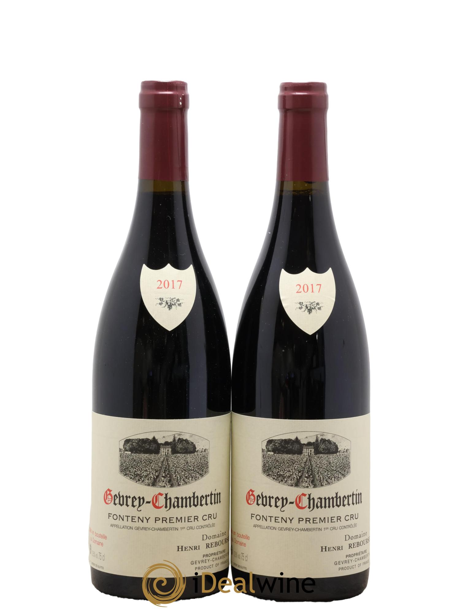 Gevrey-Chambertin 1er Cru Fonteny Henri Rebourseau (Domaine)  2017 - Lot of 2 bottles - 0