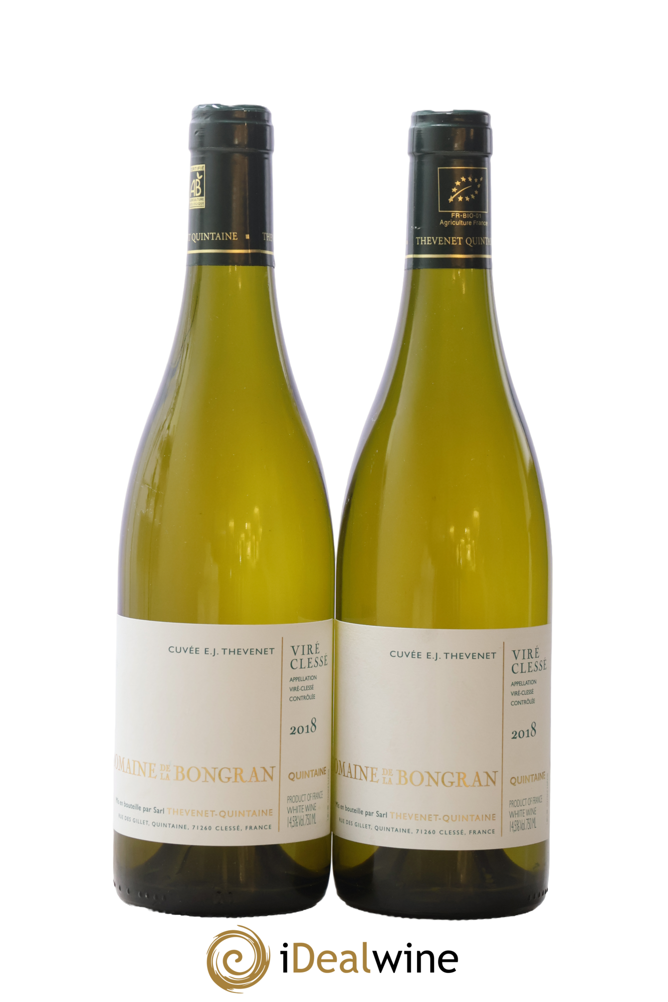Viré-Clessé Quintaine Domaine de la Bongran (J.Thevenet) 2018 - Posten von 2 Flaschen - 0