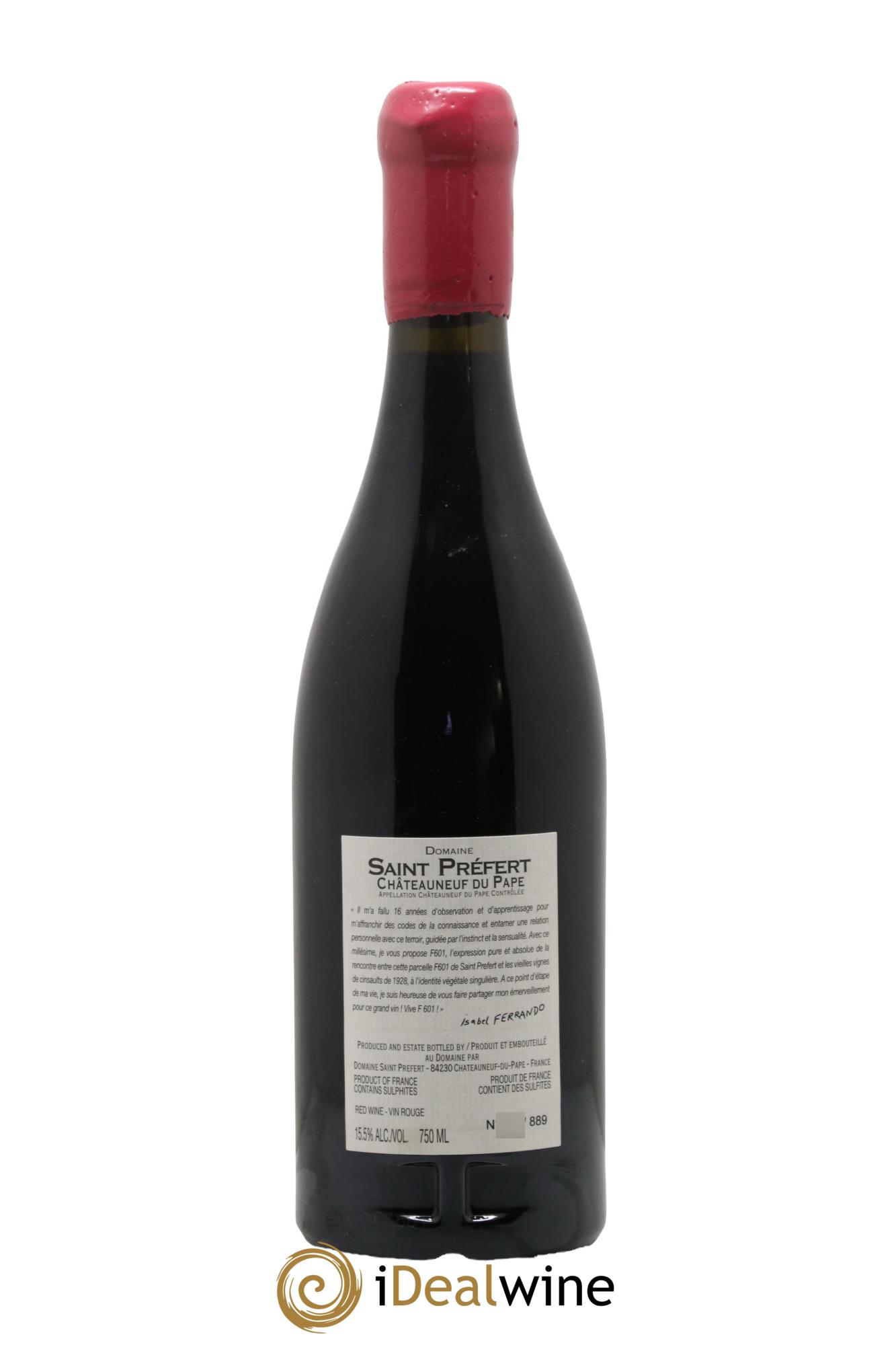 Châteauneuf-du-Pape F601 Domaine Saint-Préfert 2018 - Lot de 1 bouteille - 2