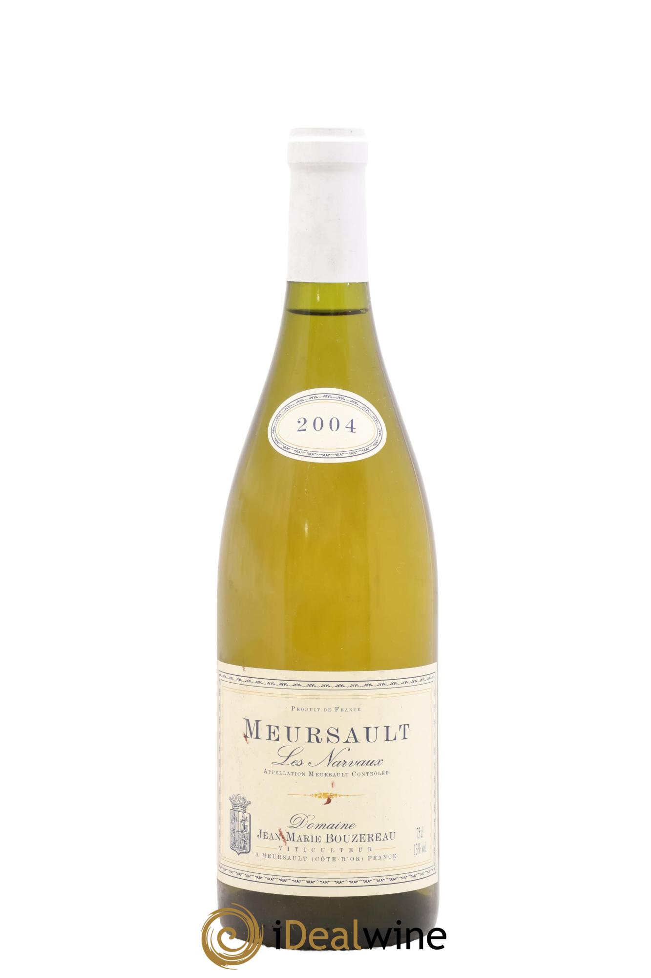 Meursault Les Narvaux Jean-Marie Bouzereau 2004 - Lot de 1 bouteille - 0