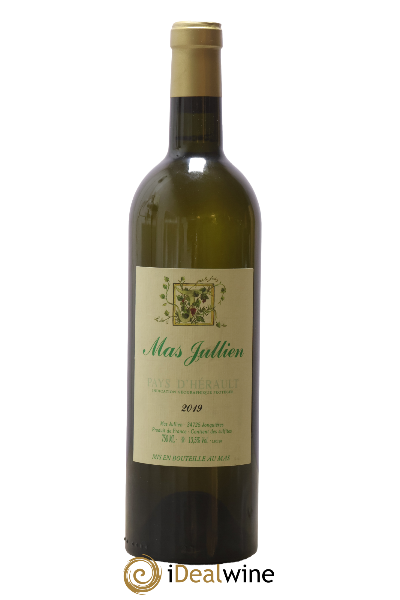 Pays d'Hérault Mas Jullien Olivier Jullien 2019 - Lot de 1 bouteille - 0