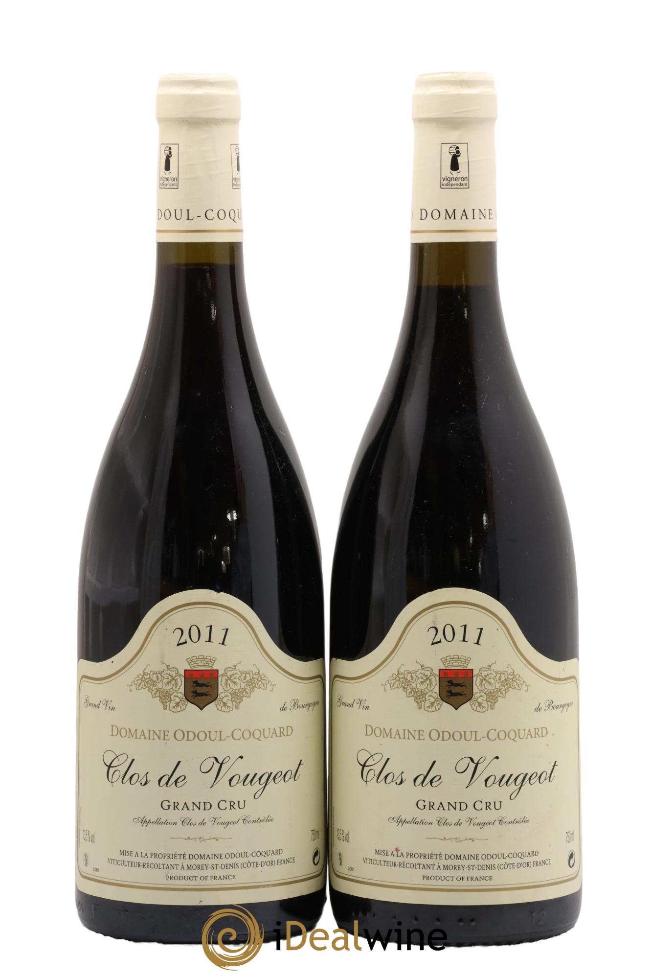 Clos de Vougeot Grand Cru Odoul-Coquard 2011 - Lot de 2 bouteilles - 0