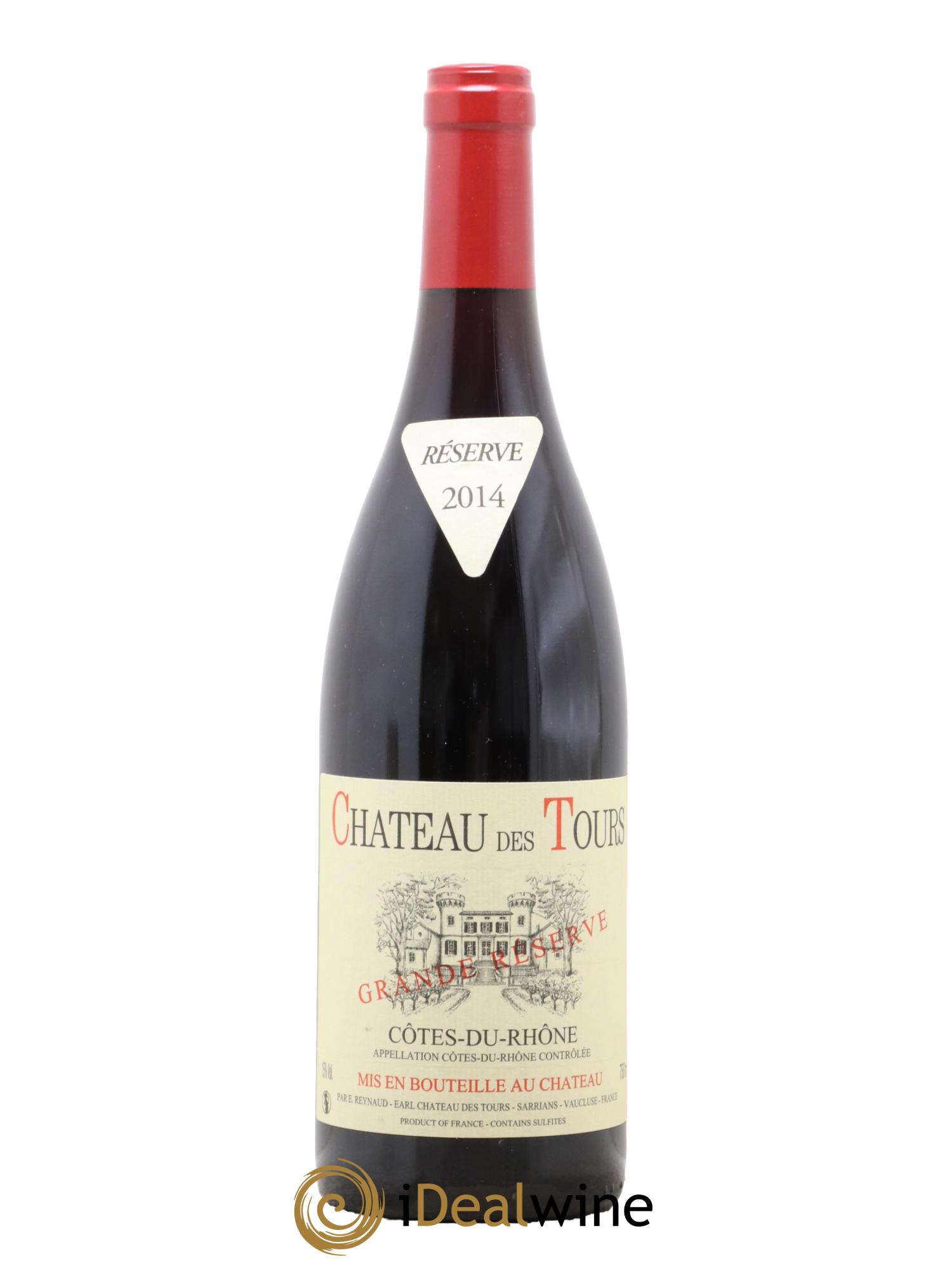 Côtes-du-Rhône Château des Tours Grande Réserve Emmanuel Reynaud 2014 - Lot de 1 bouteille - 0