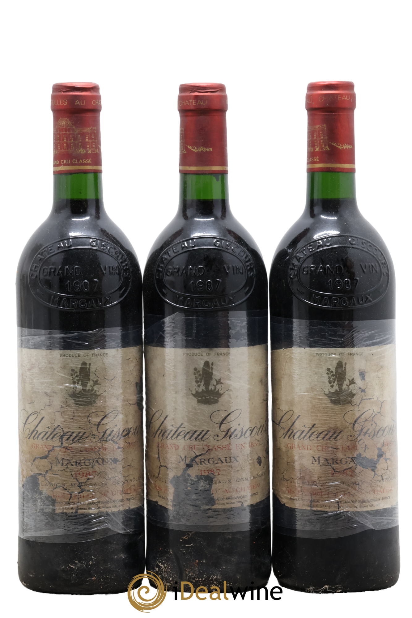 Château Giscours 3ème Grand Cru Classé 1987 - Lot de 3 bouteilles - 0