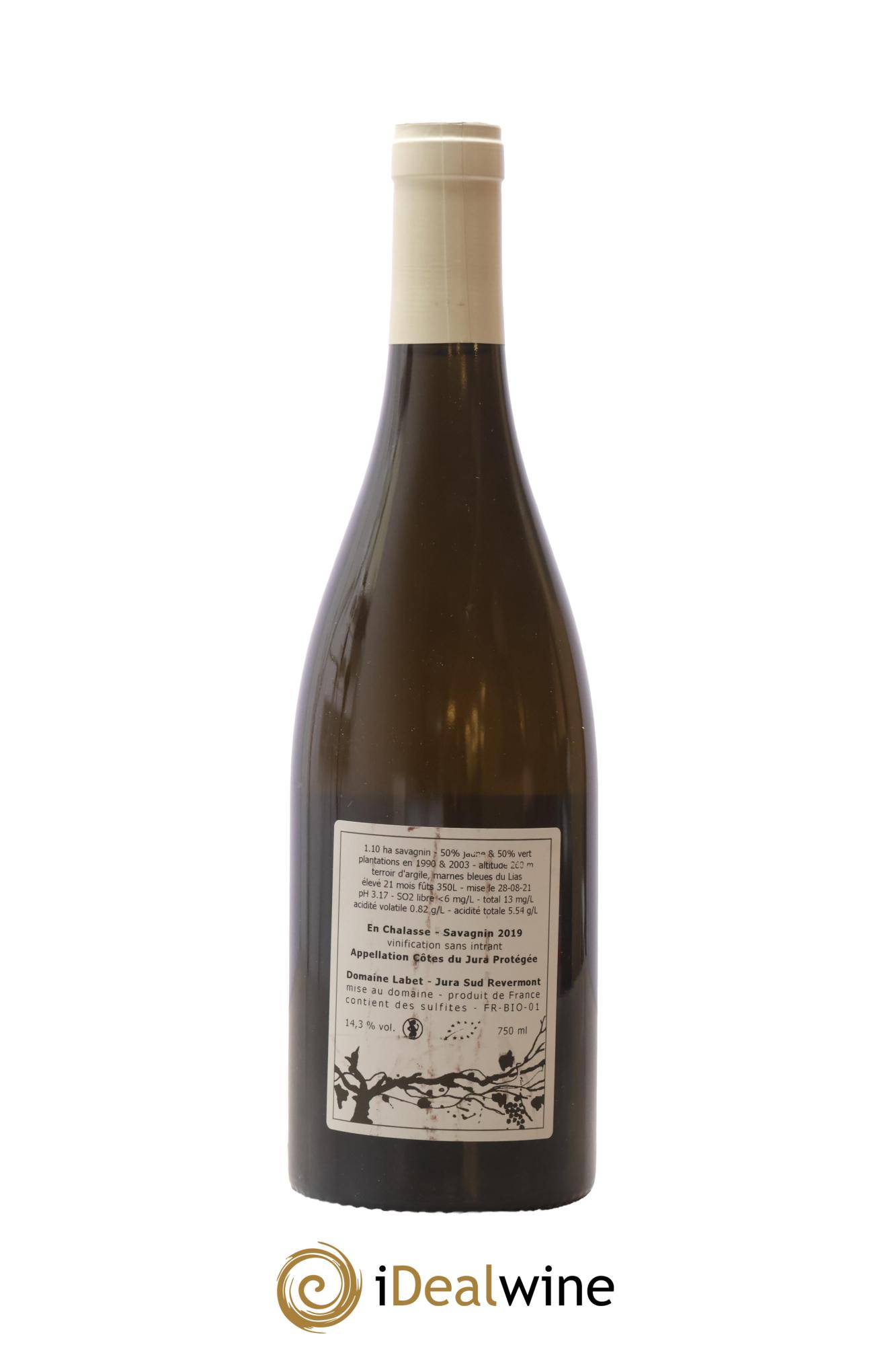 Côtes du Jura Fleur de Savagnin En Chalasse Romain - Julien - Charline Labet 2019 - Lot de 1 bouteille - 1