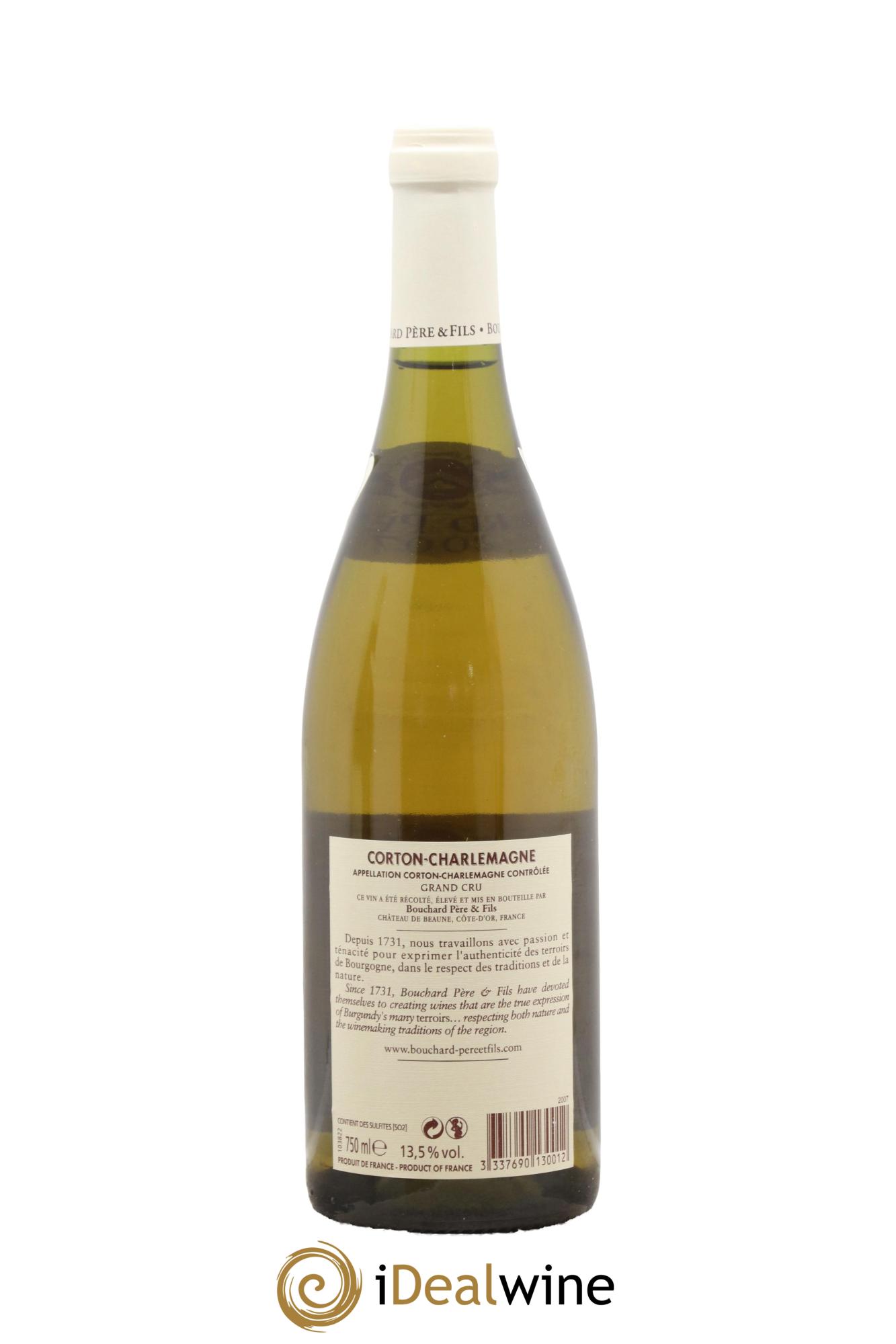 Corton-Charlemagne Grand Cru Bouchard Père & Fils 2007 - Lot de 1 bouteille - 1