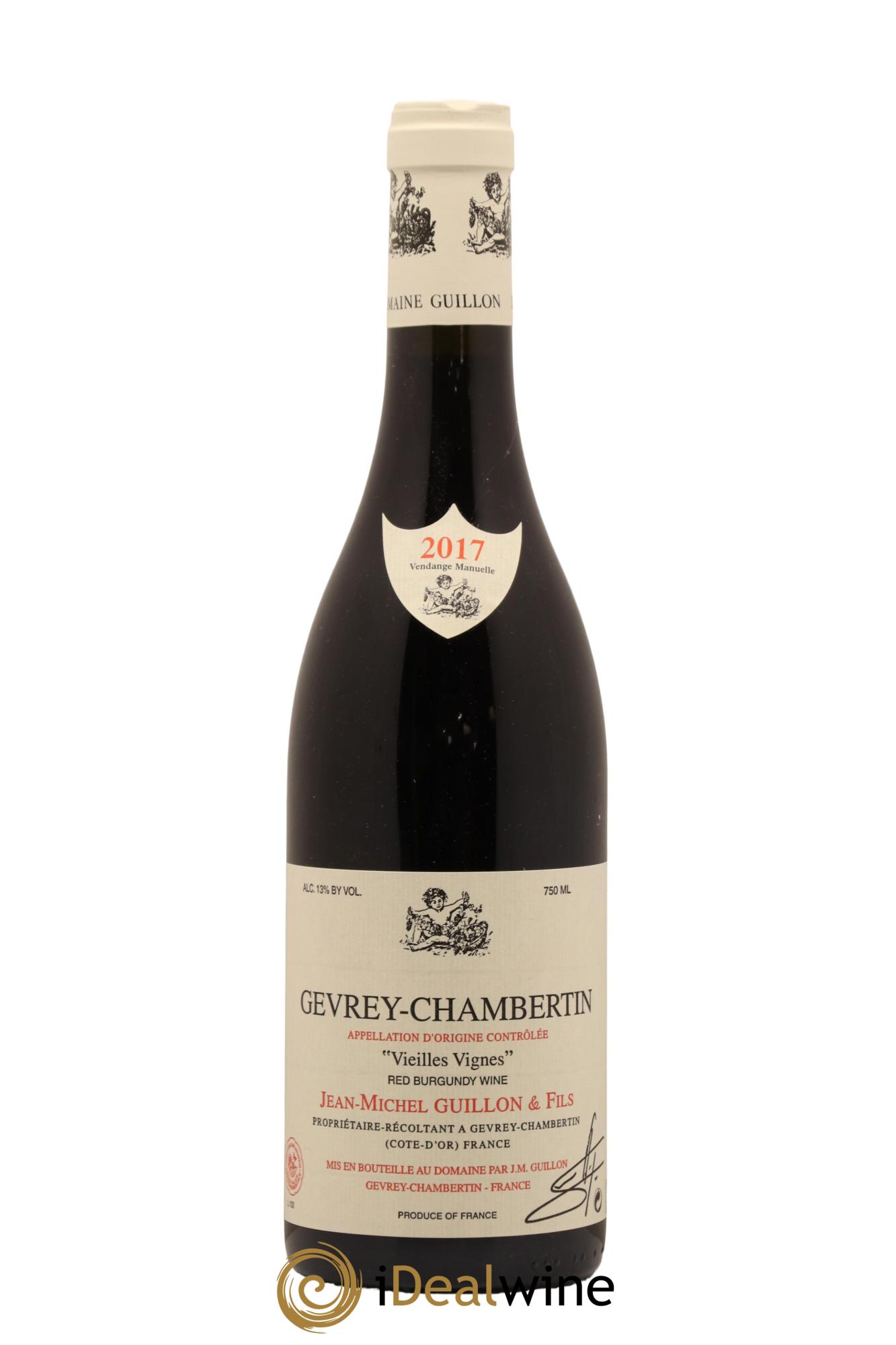 Gevrey-Chambertin Vieilles Vignes Jean-Michel Guillon 2017 - Lot de 1 bouteille - 0