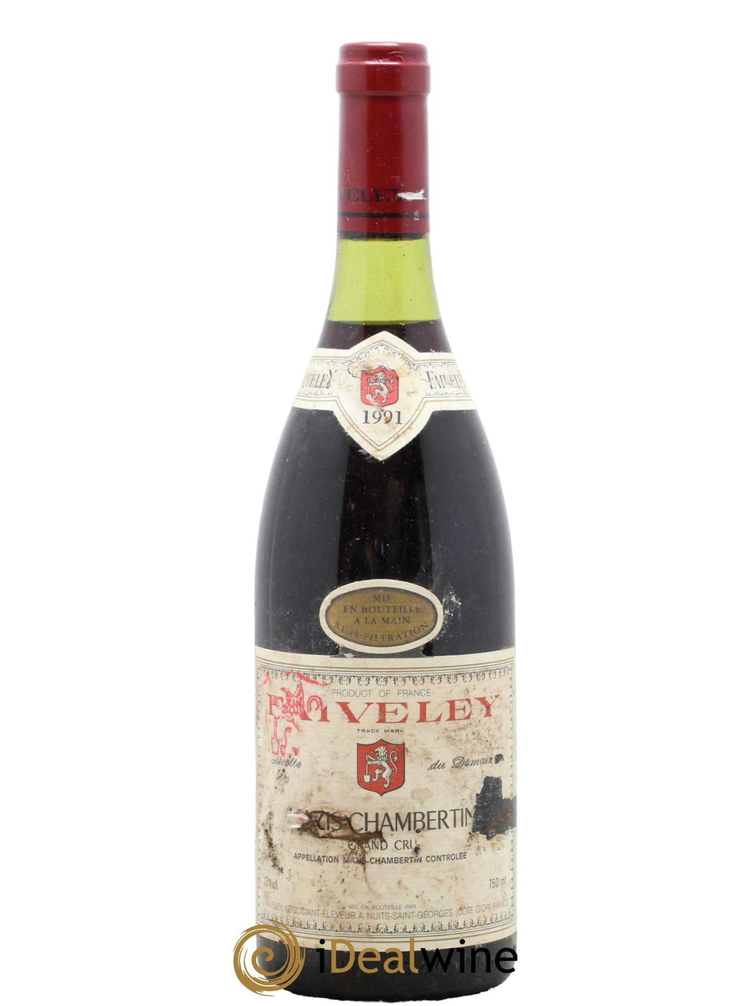 Mazis-Chambertin Grand Cru Faiveley 1991 - Lot de 1 bouteille - 0