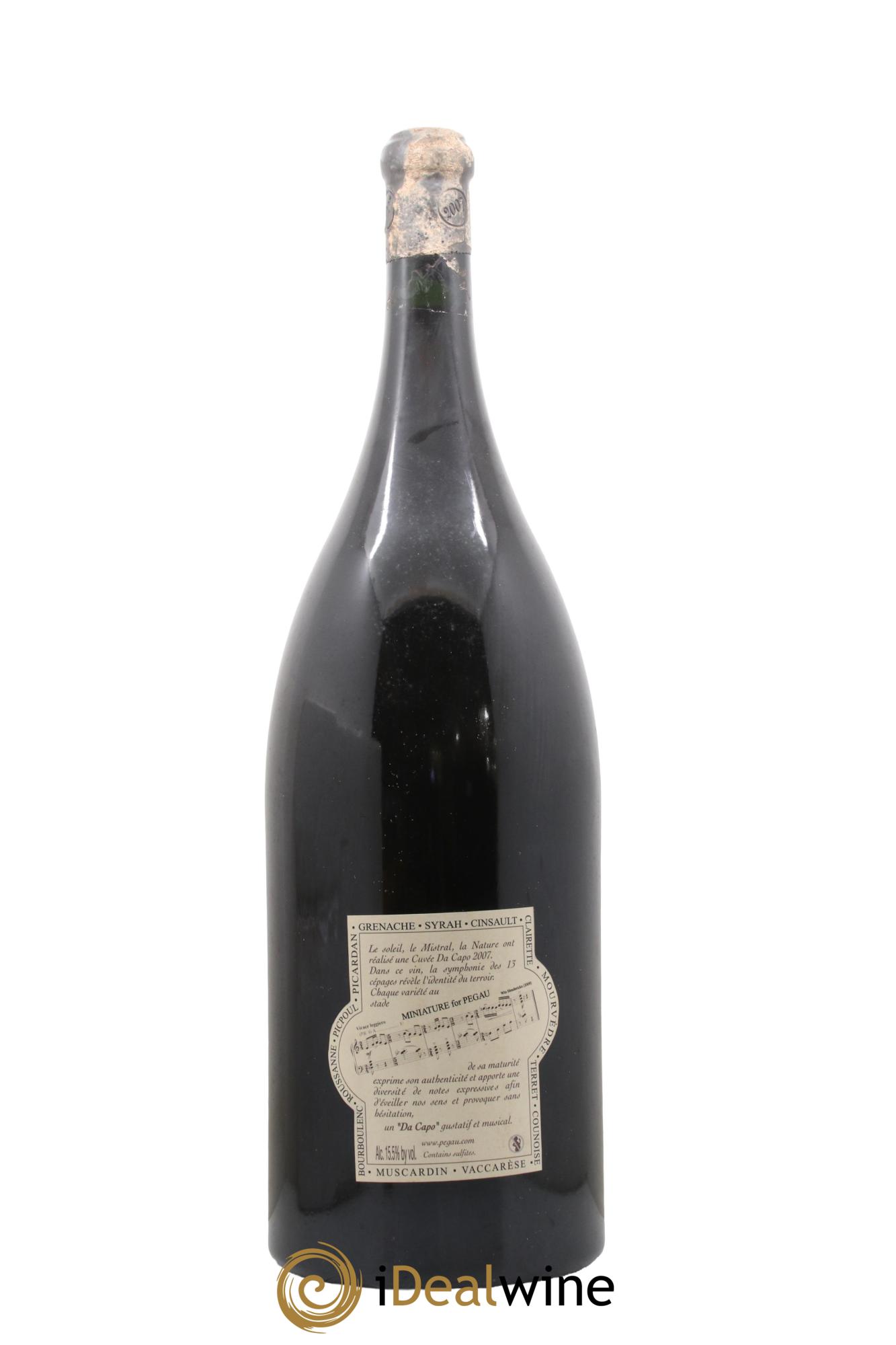 Châteauneuf-du-Pape Domaine du Pégau Cuvée Da Capo Paul et Laurence Féraud 2007 - Lot of 1 Methuselah - 1