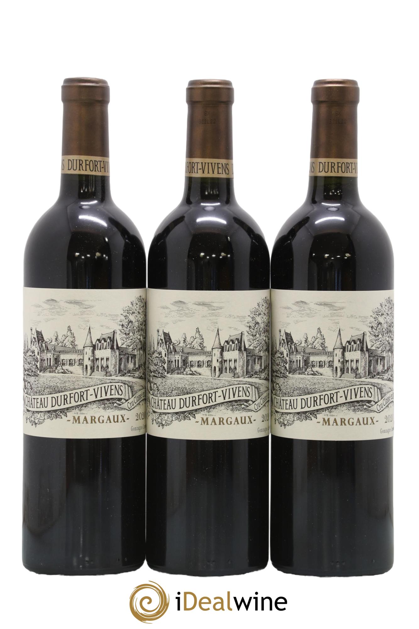 Château Durfort Vivens 2ème Grand Cru Classé 2020 - Lot de 3 bouteilles - 0