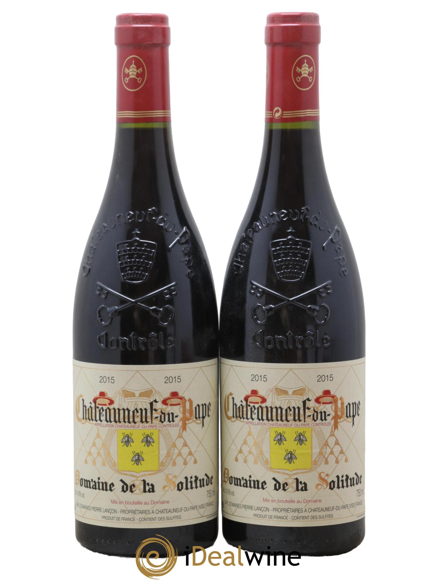 Châteauneuf-du-Pape Domaine de la Solitude 2015 - Lot de 2 bouteilles - 0