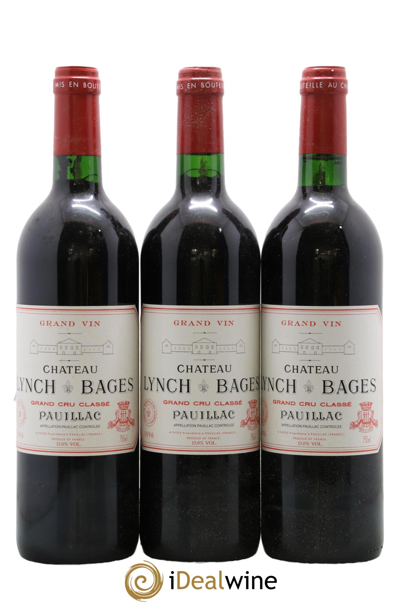 Château Lynch Bages 5ème Grand Cru Classé 1996 - Lot de 12 bouteilles - 4