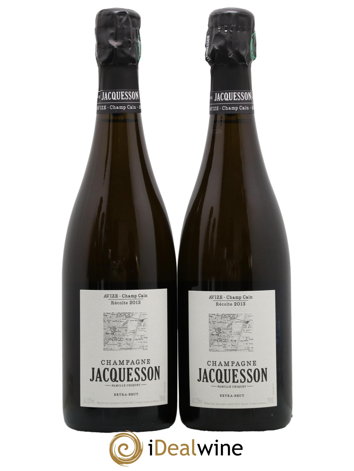 Avize Champ Caïn Extra-Brut Jacquesson 2013 - Lotto di 2 bottiglie - 0