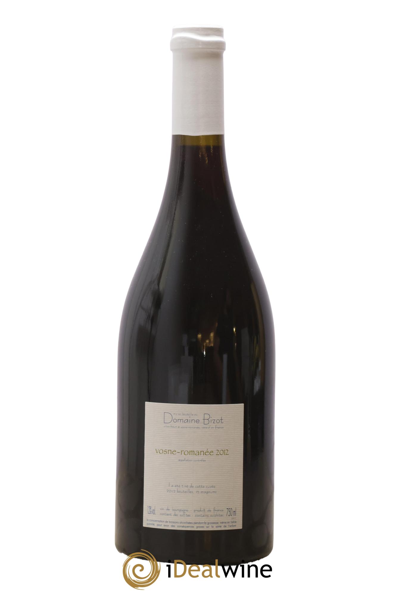 Vosne-Romanée Bizot (Domaine) 2012 - Lotto di 1 bottiglia - 1