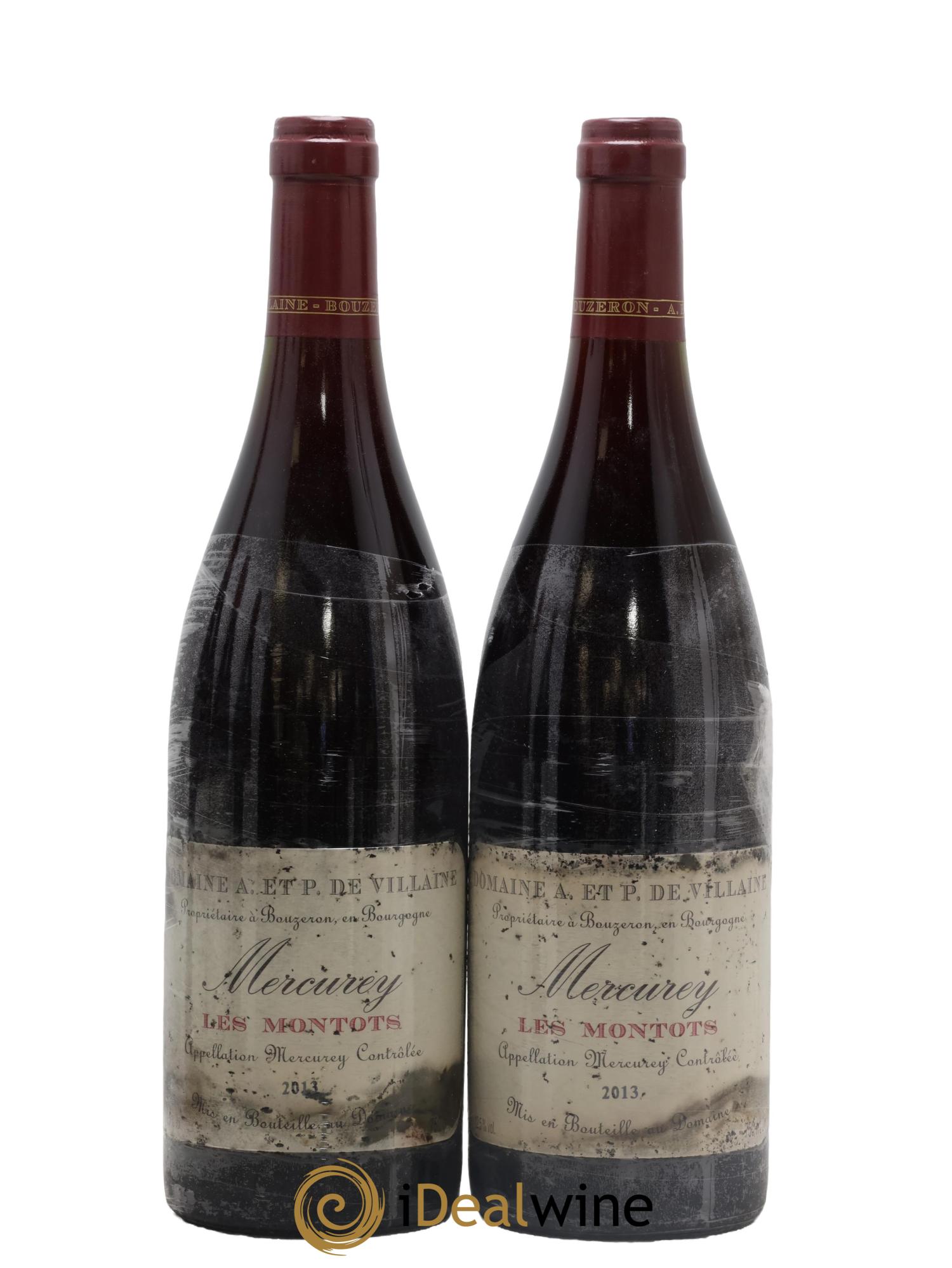 Mercurey 1er Cru Les Montots A. Et P. De Villaine 2013 - Lot de 2 bouteilles - 0