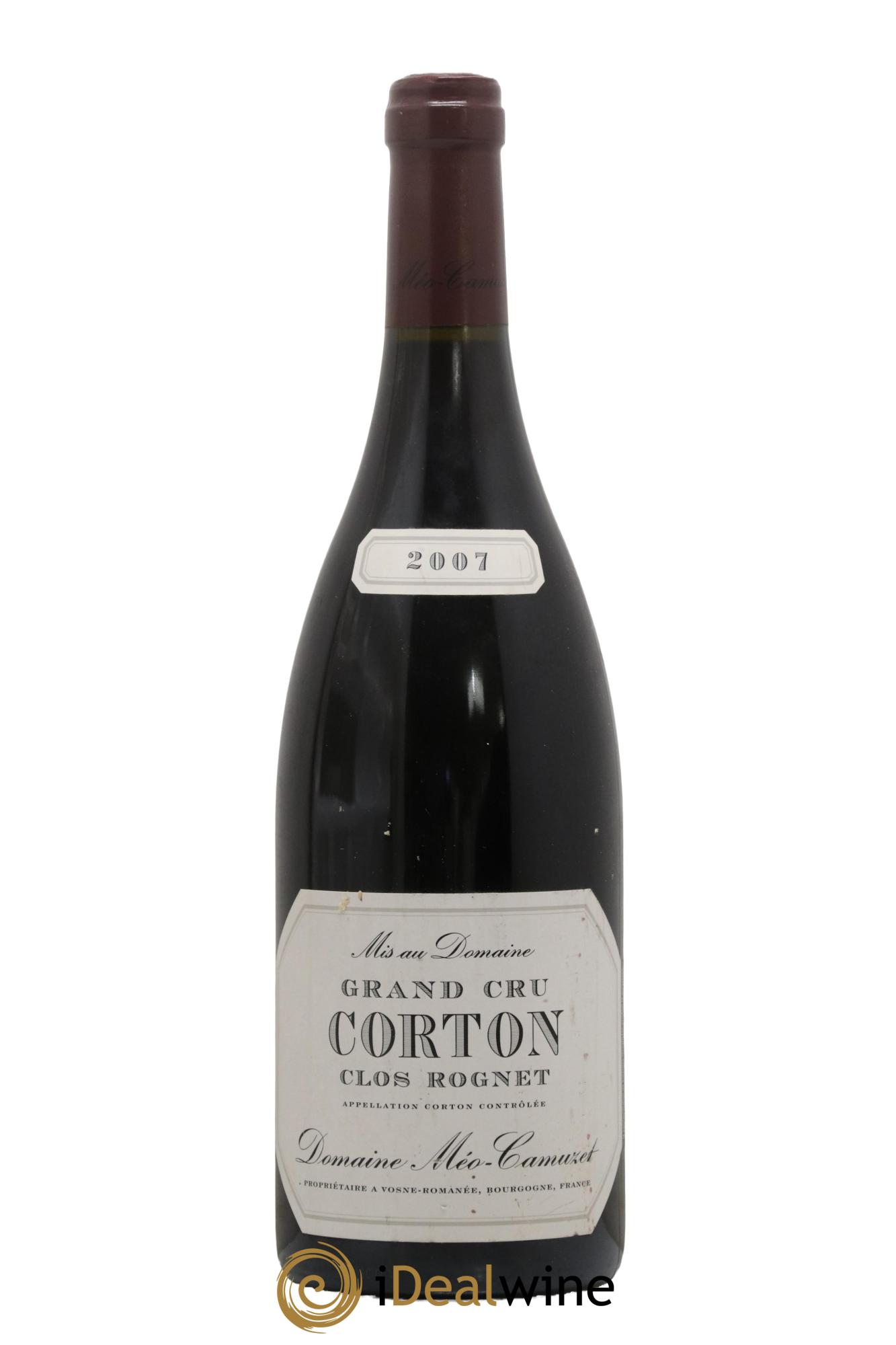Corton Grand Cru Clos Rognet Méo-Camuzet (Domaine) 2007 - Lot of 1 bottle - 0