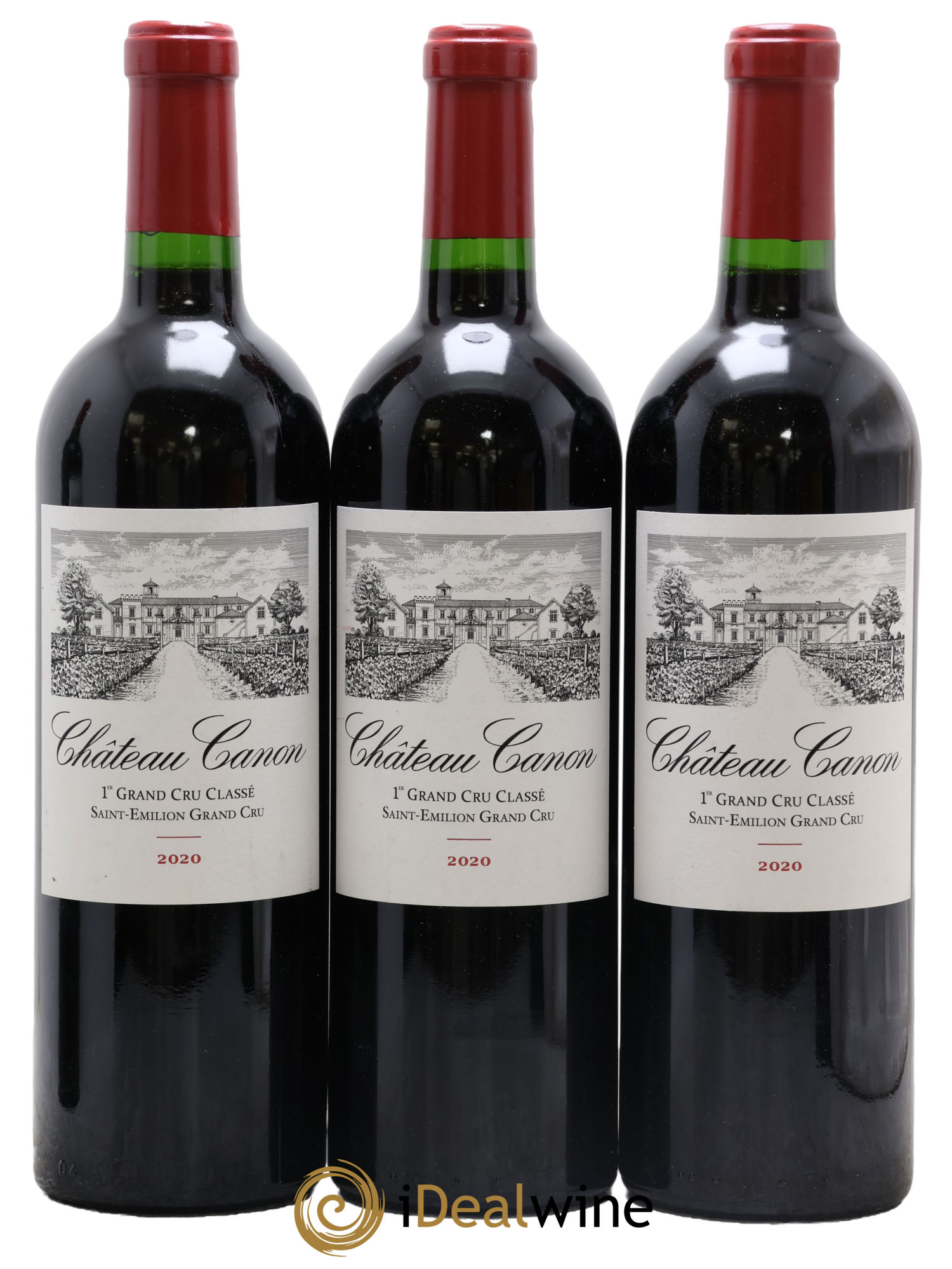 Château Canon 1er Grand Cru Classé B 2020 - Posten von 3 Flaschen - 0