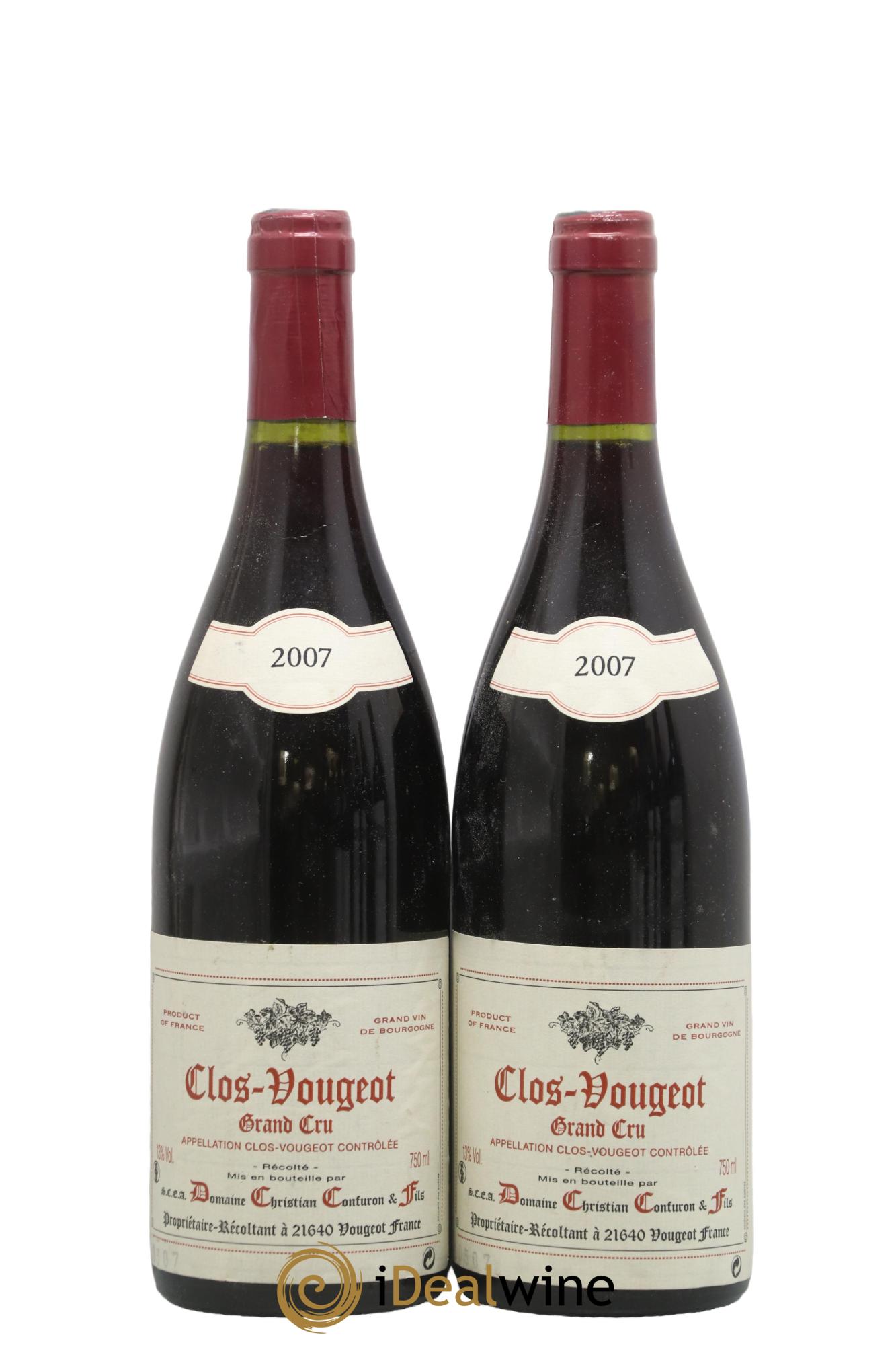 Clos de Vougeot Grand Cru Christian Confuron 2007 - Posten von 2 Flaschen - 0