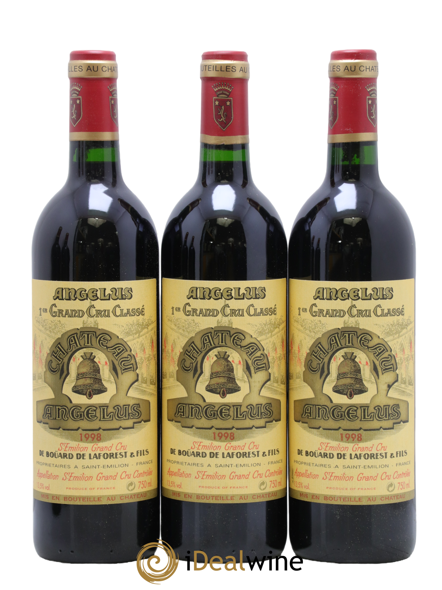 Château Angélus 1er Grand Cru Classé A 1998 - Lot of 12 bottles - 2