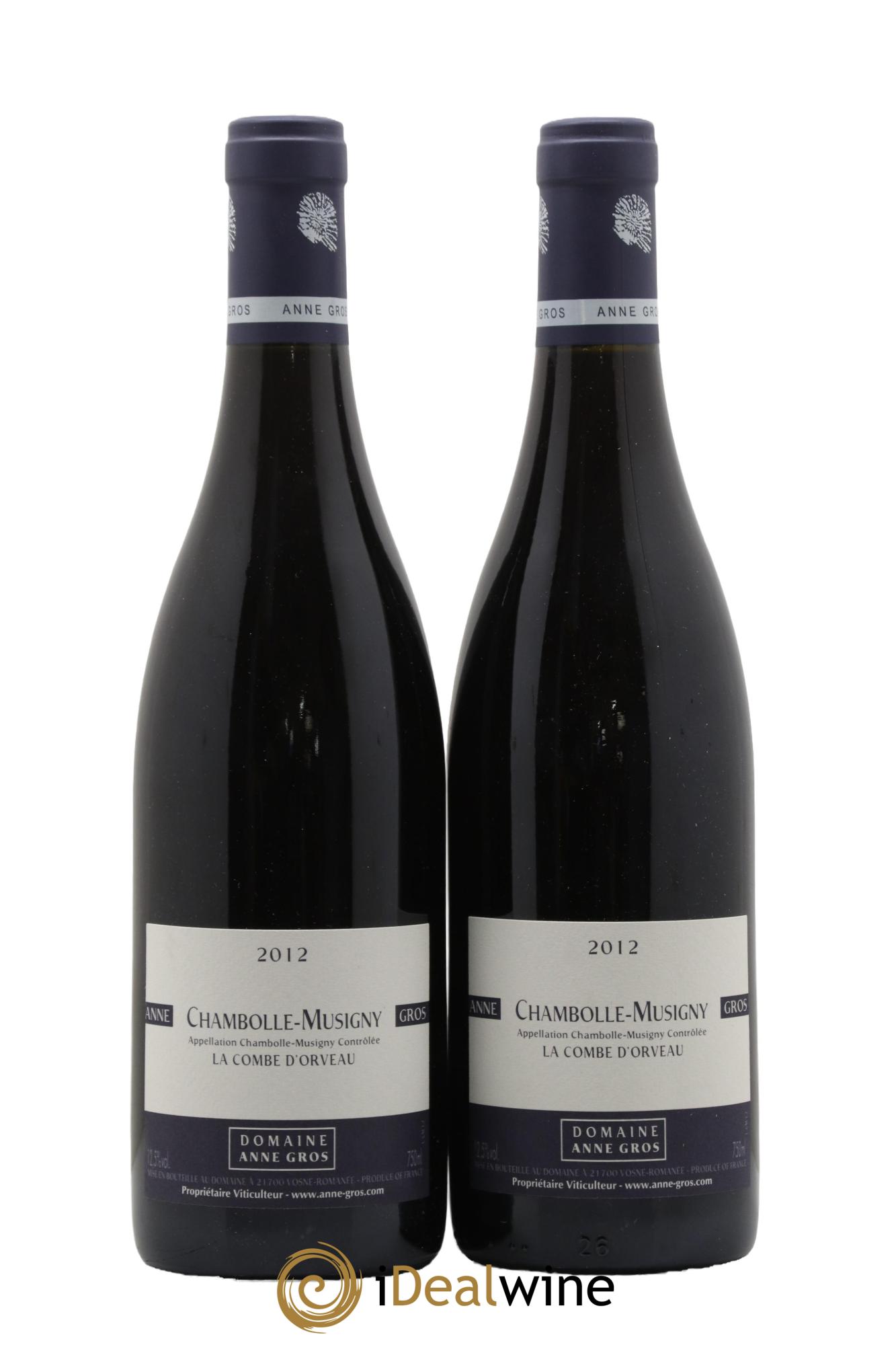 Chambolle-Musigny La Combe d'Orveau Anne Gros 2012 - Lotto di 2 bottiglie - 0