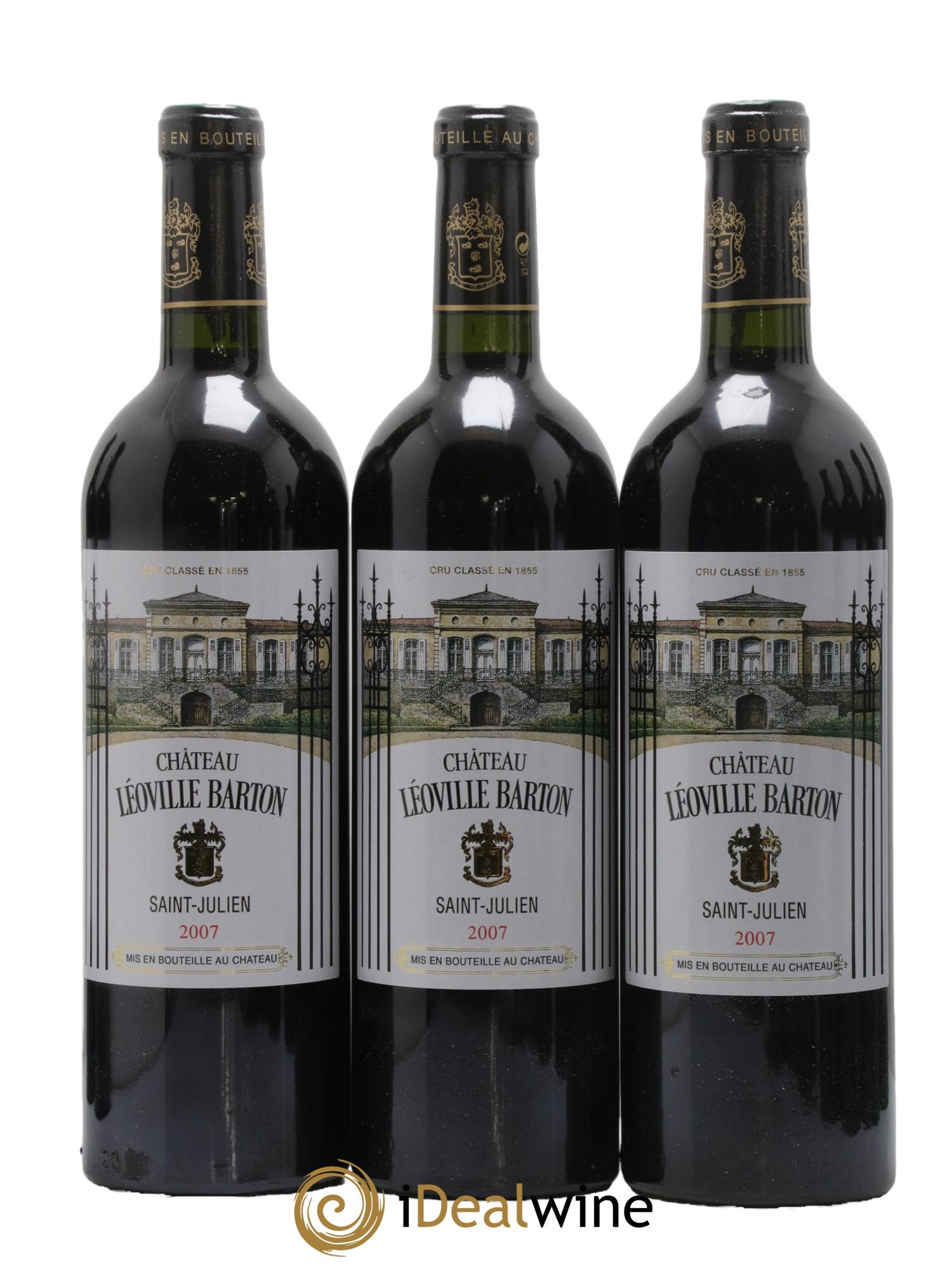 Château Léoville Barton 2ème Grand Cru Classé 2007 - Lotto di 12 bottiglie - 3