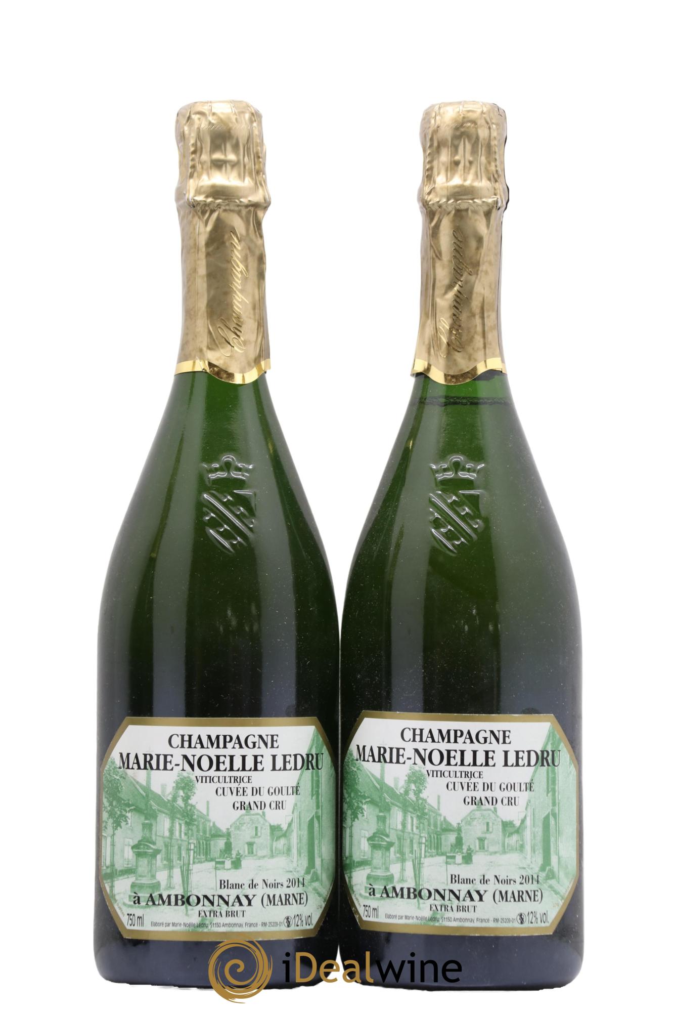 Cuvée du Goulté Blanc de Noirs Marie-Noëlle Ledru 2014 - Lot of 2 bottles - 0