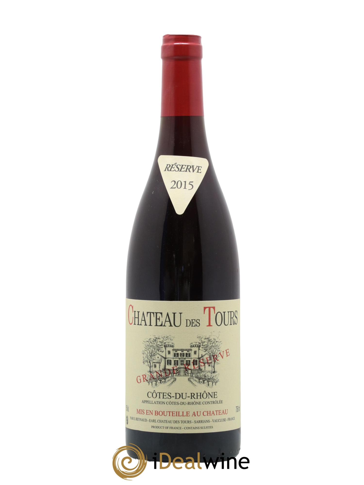 Côtes-du-Rhône Château des Tours Grande Réserve Emmanuel Reynaud 2015 - Lot de 1 bouteille - 0