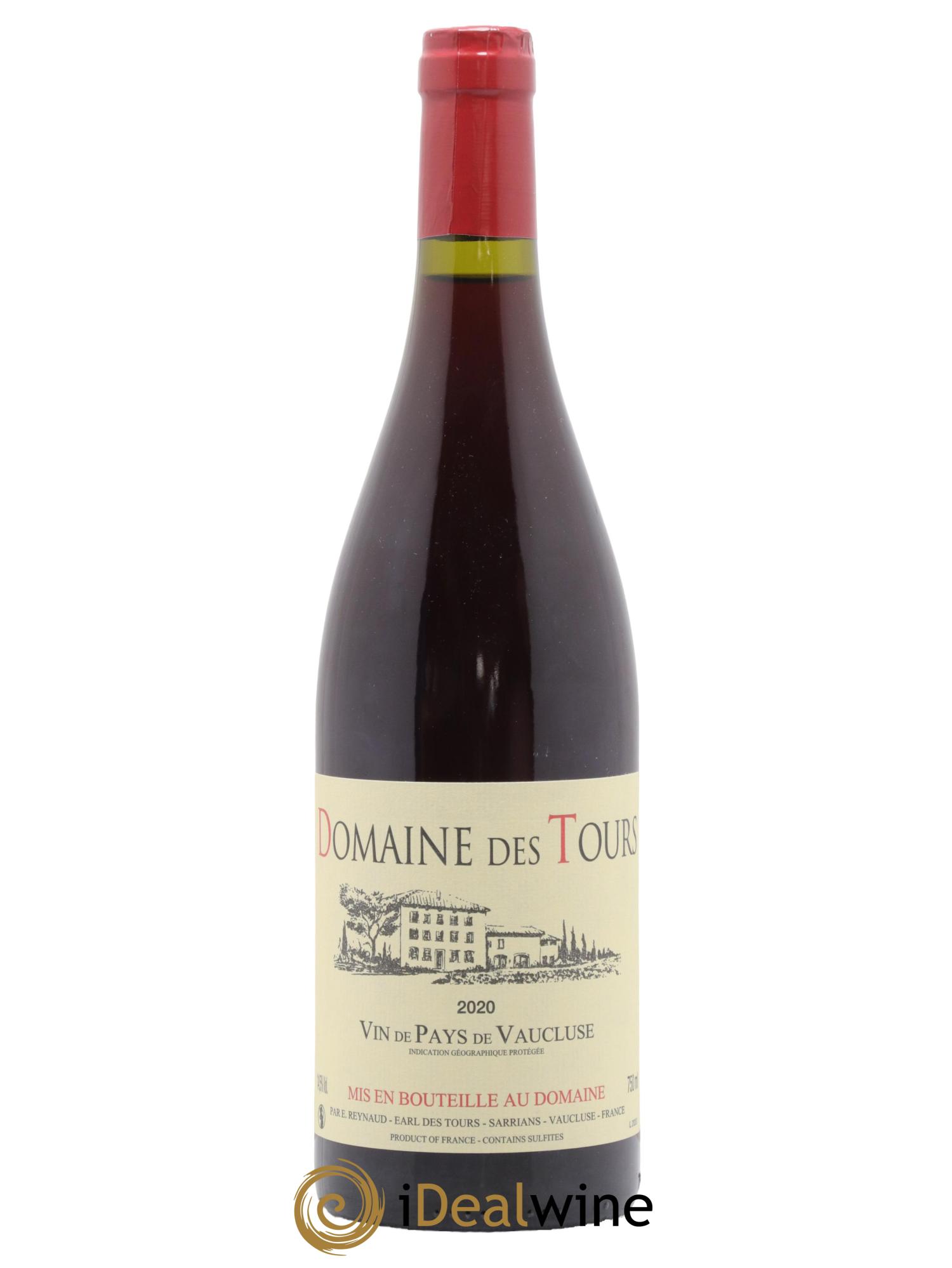 Vaucluse (Vin de Pays de Vaucluse) Domaine des Tours Emmanuel Reynaud 2020 - Lot de 1 bouteille - 0