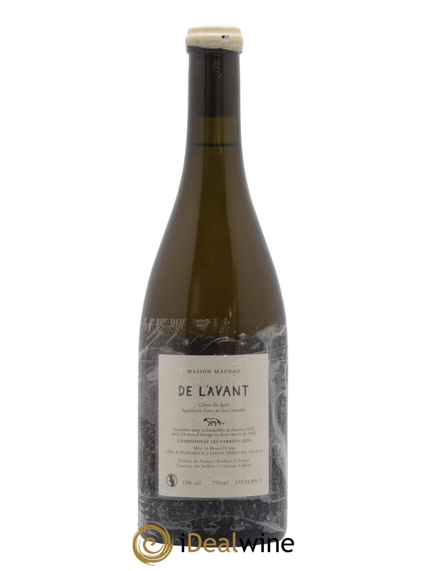 Côtes du Jura De l'Avant Les Varrons Katie Worobeck Maison Maenad 2020 - Lot de 1 bouteille - 1