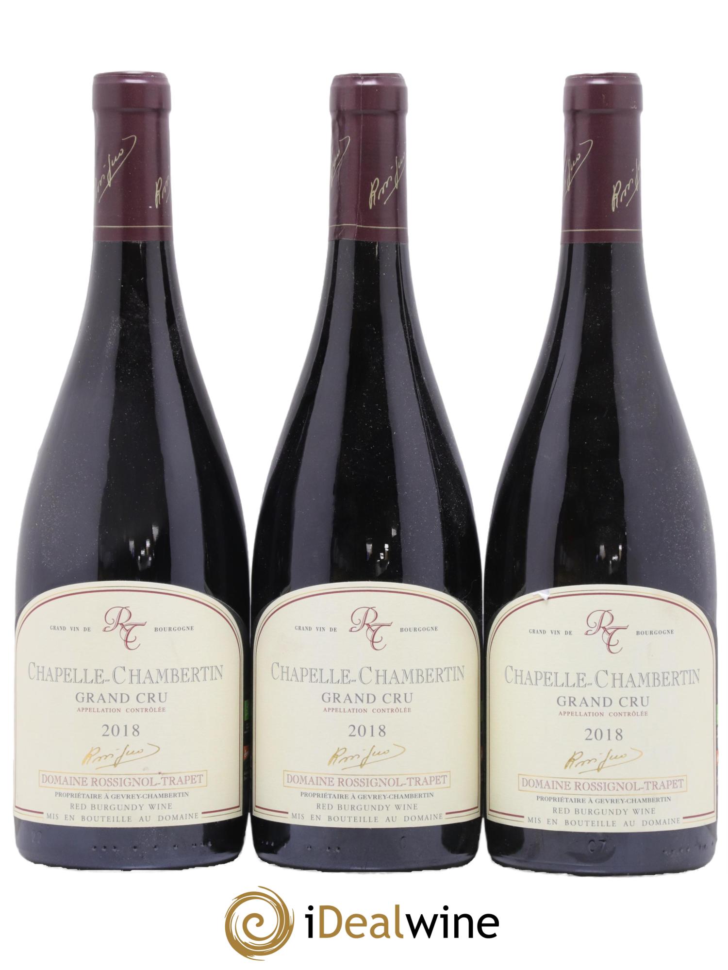 Chapelle-Chambertin Grand Cru Rossignol-Trapet (Domaine) 2018 - Lot de 3 bouteilles - 0