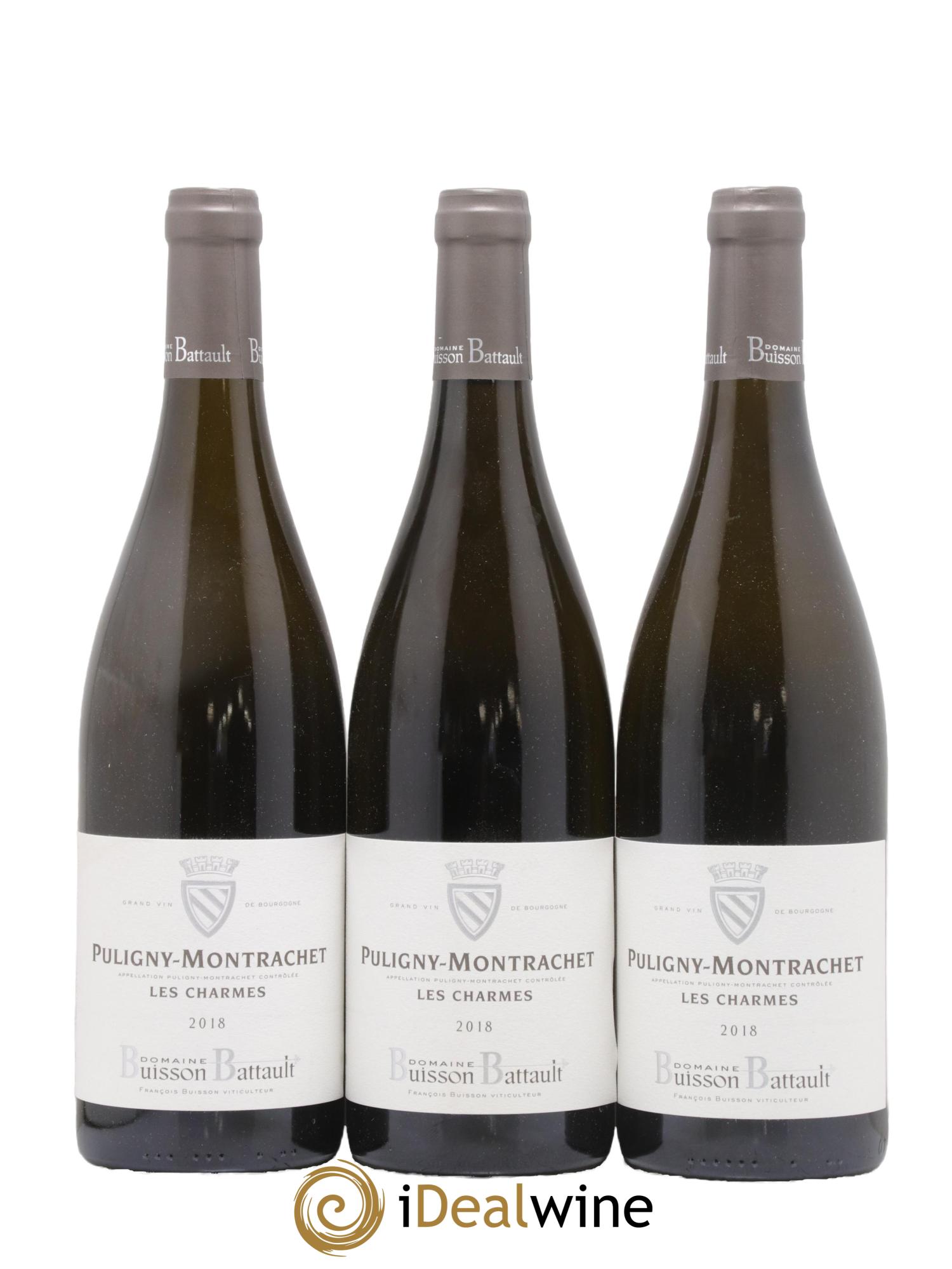 Puligny-Montrachet Les Charmes Buisson Battault 2018 - Lot de 3 bouteilles - 0