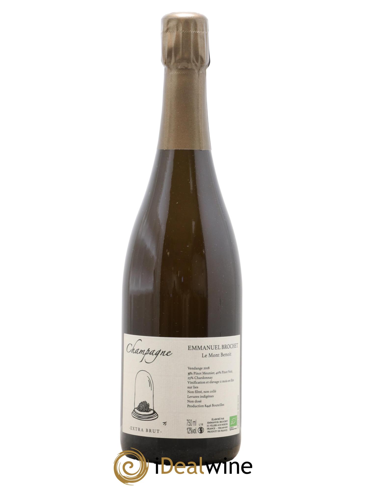 Le Mont Benoit Extra-Brut Emmanuel Brochet 2018 - Lot de 1 bouteille - 0