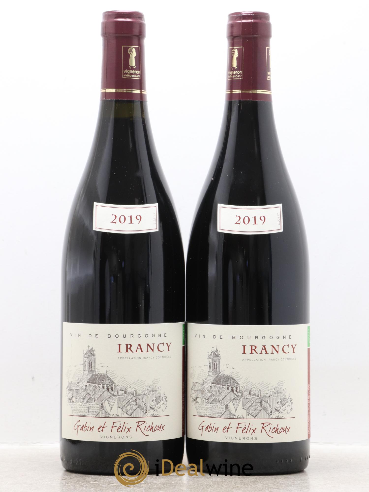 Irancy Domaine Gabin et Félix Richoux 2019 - Lot de 2 bouteilles - 0