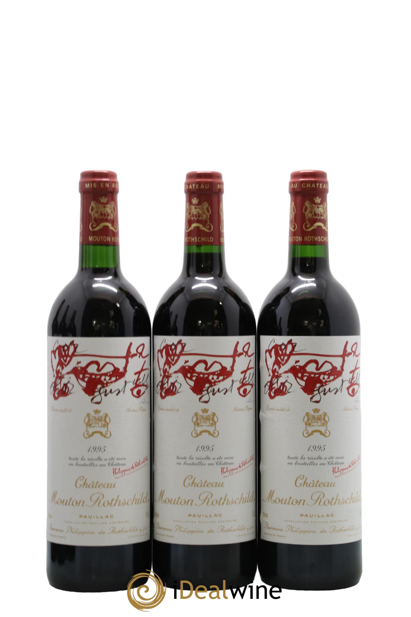 Château Mouton Rothschild 1er Grand Cru Classé 1995 - Lot of 6 bottles - 1