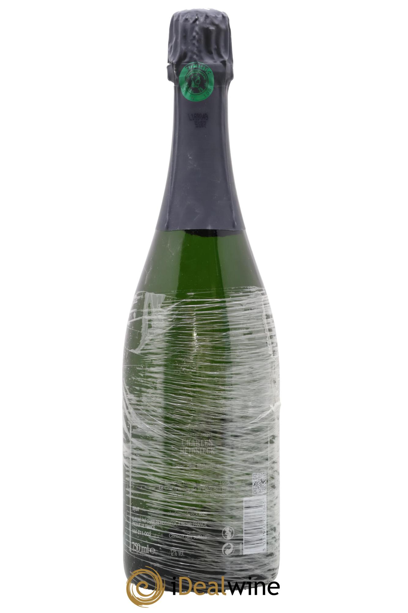 Blanc de Blancs Blanc des Millénaires Brut Charles Heidsieck 1995 - Lot de 1 bouteille - 1