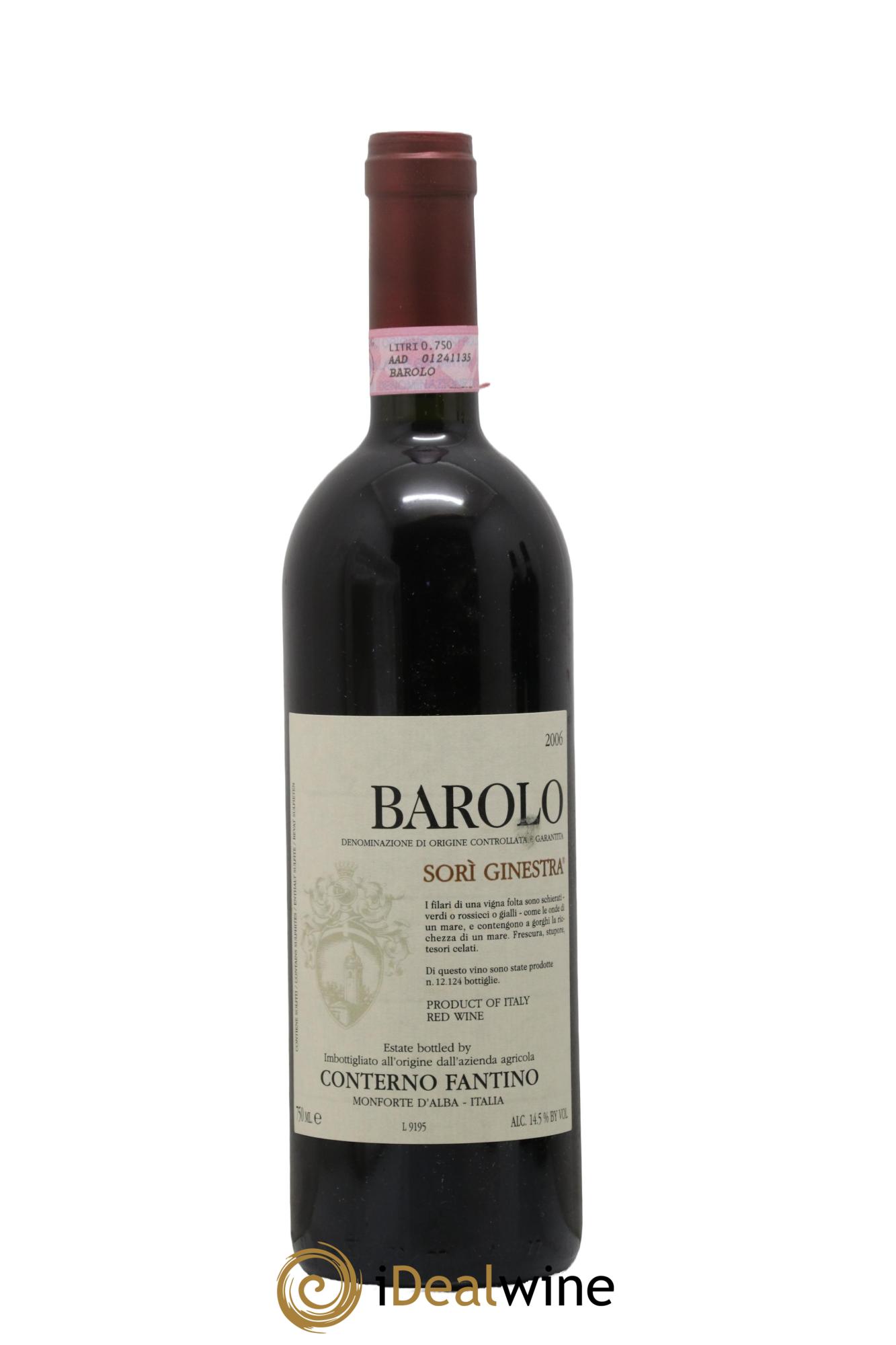 Barolo DOCG Sori Ginestra Conterno Fantino 2006 - Lotto di 1 bottiglia - 0