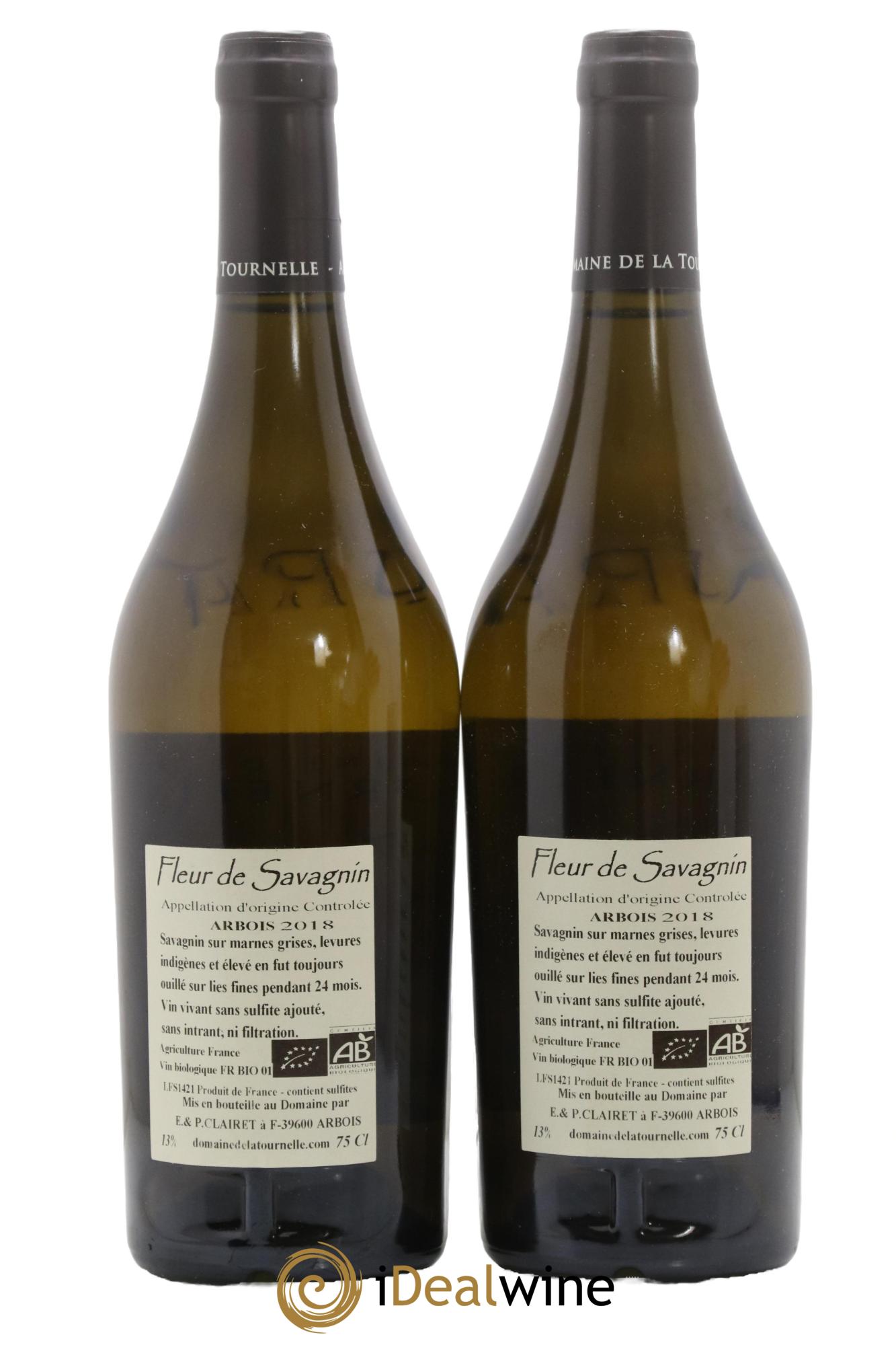 Arbois Fleur De Savagnin Domaine de la Tournelle 2018 - Lot de 2 bouteilles - 1
