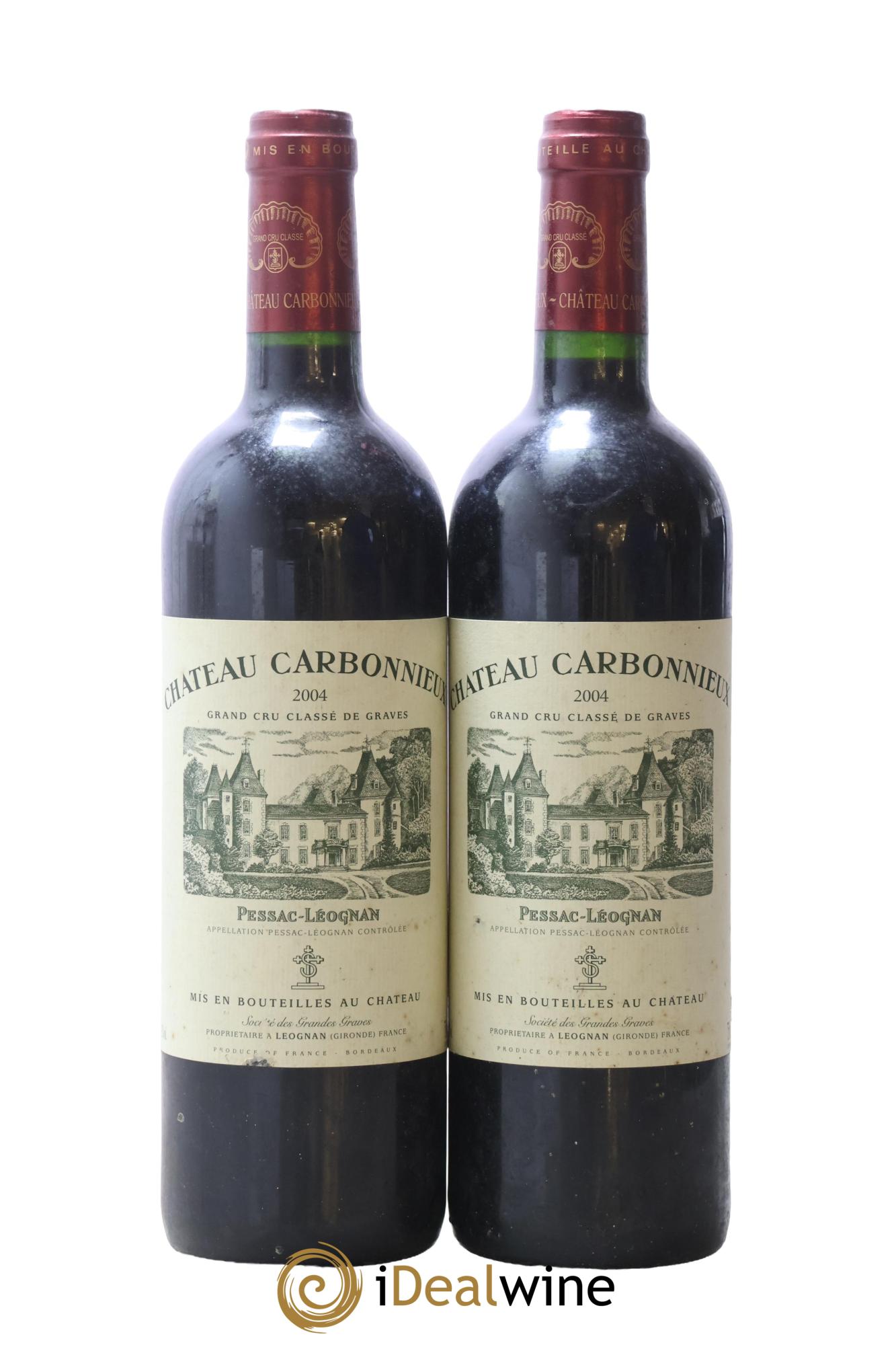 Château Carbonnieux Cru Classé de Graves 2004 - Lote de 2 botellas - 0