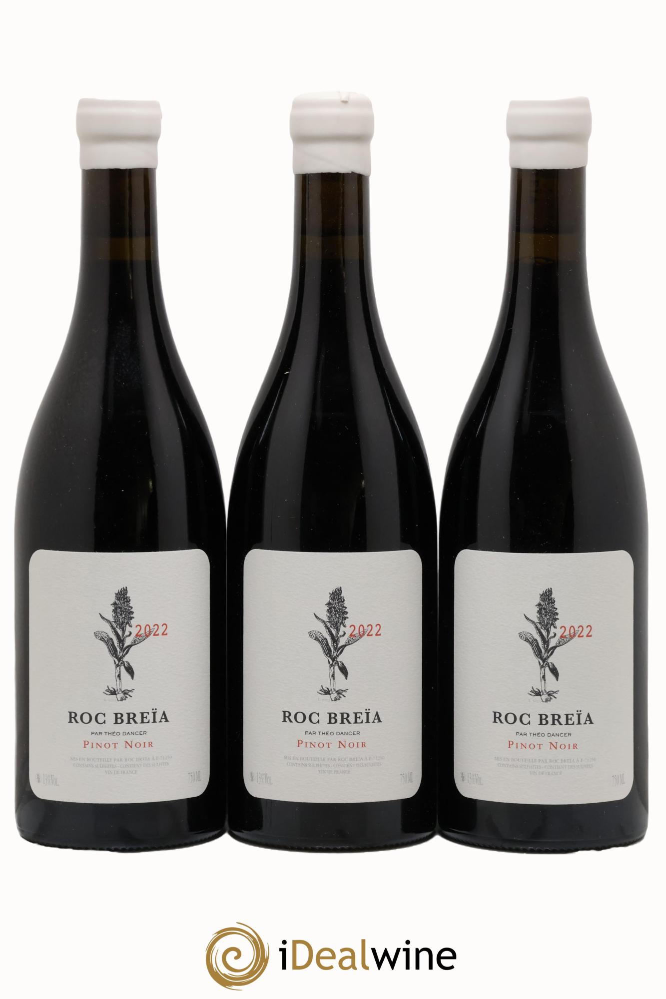 Vin de France Pinot Noir Roc Breïa (Théo Dancer) 2022 - Lot of 3 bottles - 0