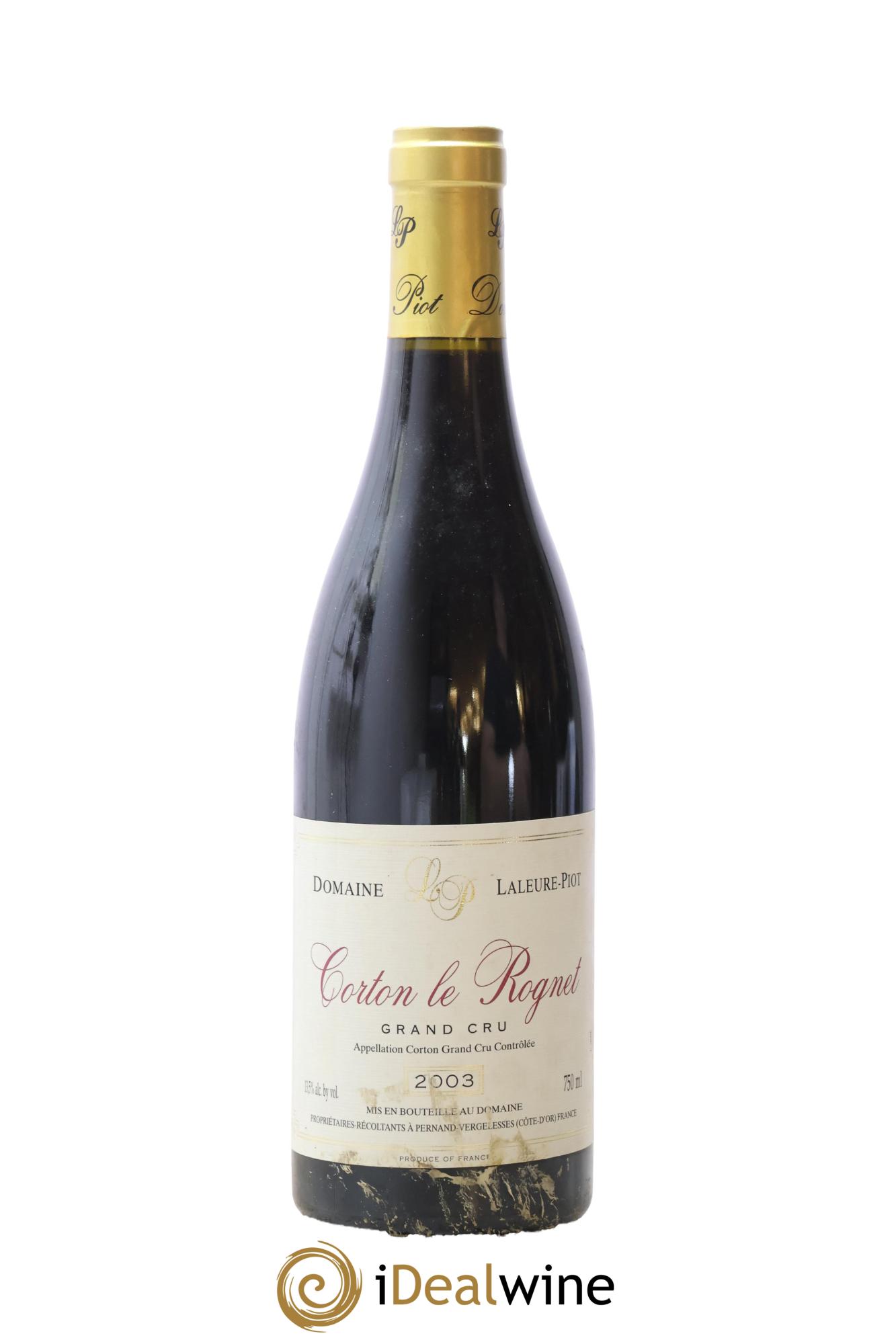 Corton Grand Cru Rognet Laleur-Piot 2003 - Lot of 1 bottle - 0