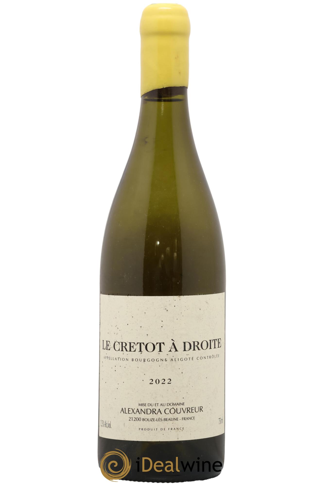 Bourgogne Aligoté Le Cretot à Droite Alexandra Couvreur 2022 - Lot de 1 bouteille - 0