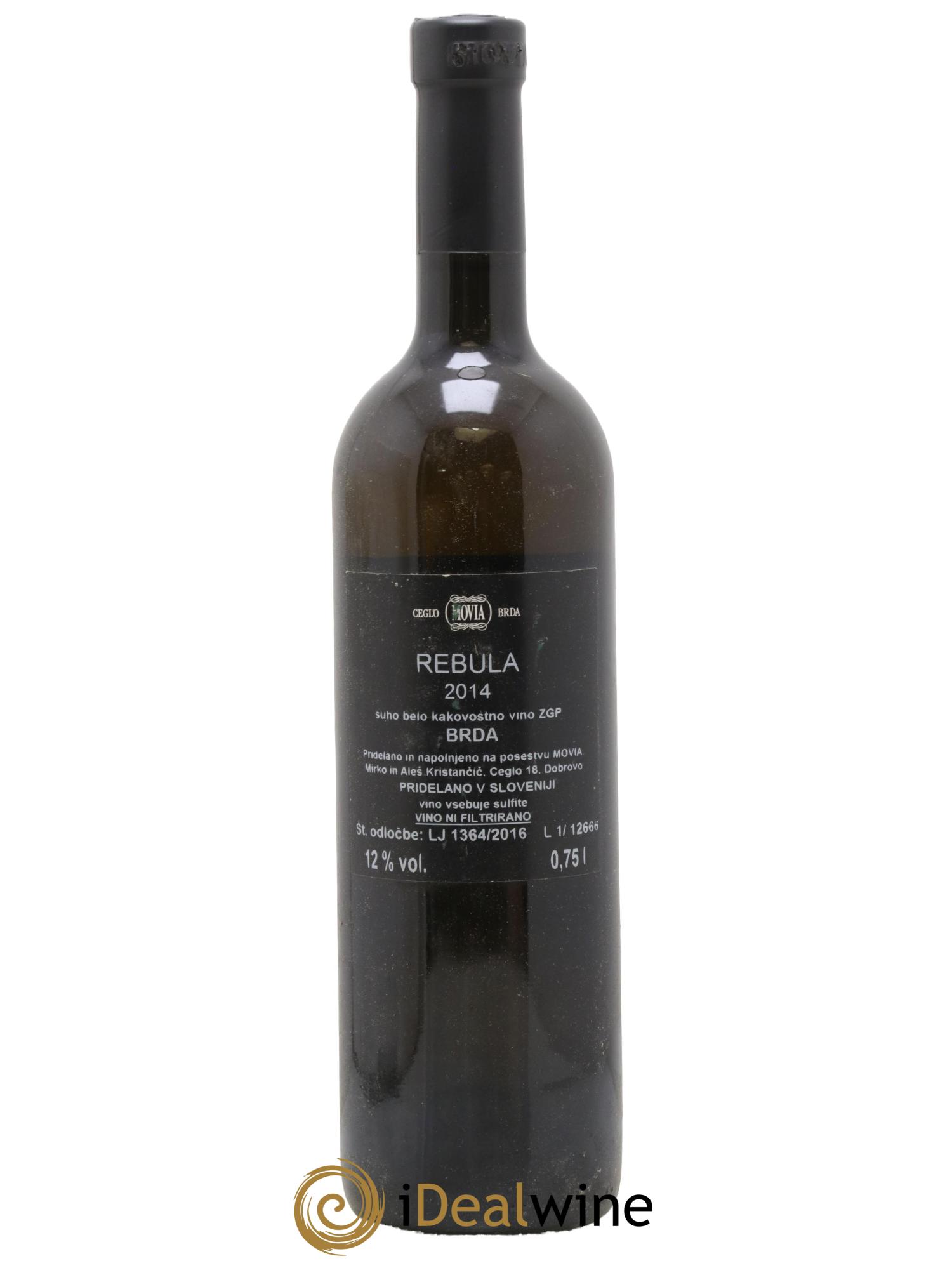 Brda Rebula (Ribolla) Movia 2014 - Lot of 1 bottle - 1