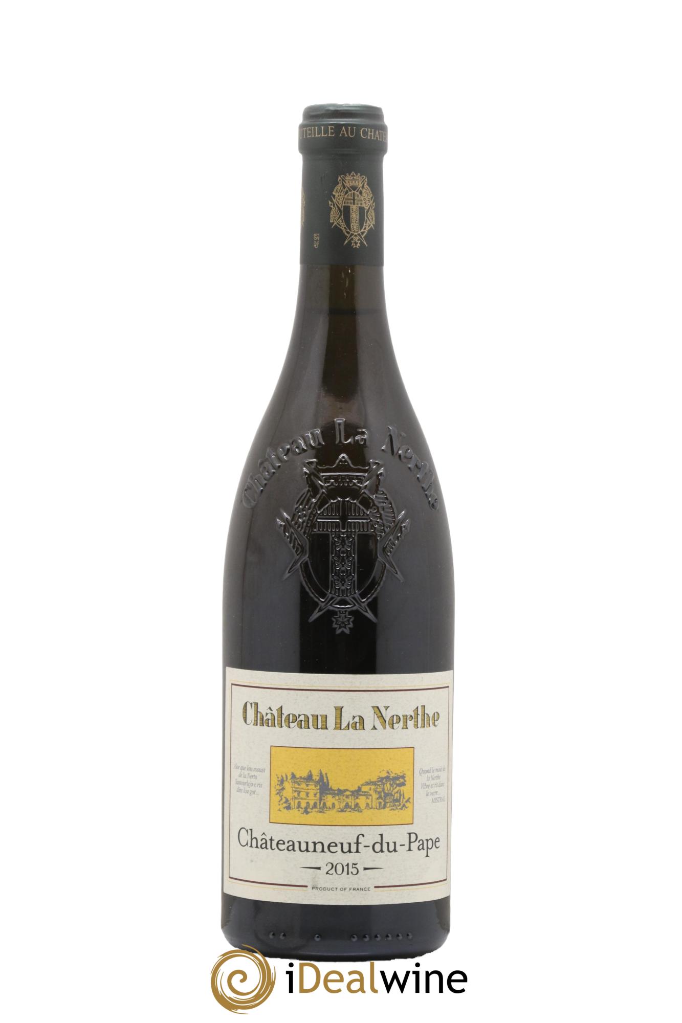 Châteauneuf-du-Pape Château la Nerthe Famille Richard 2015 - Posten von 1 Flasche - 0