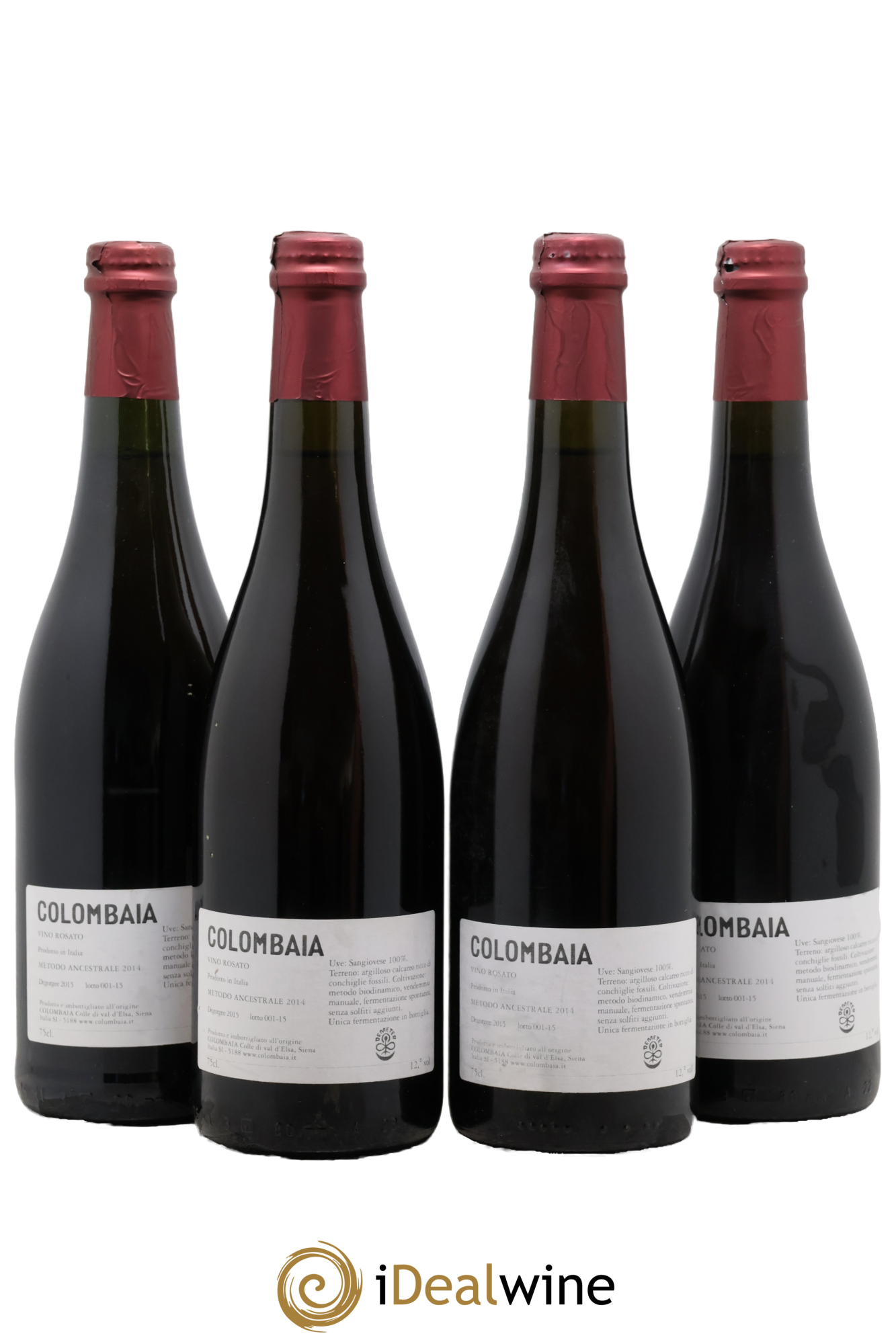 Italie Toscana IGT Ancestrale Rosato Colombaia 2014 - Lot of 4 bottles - 1