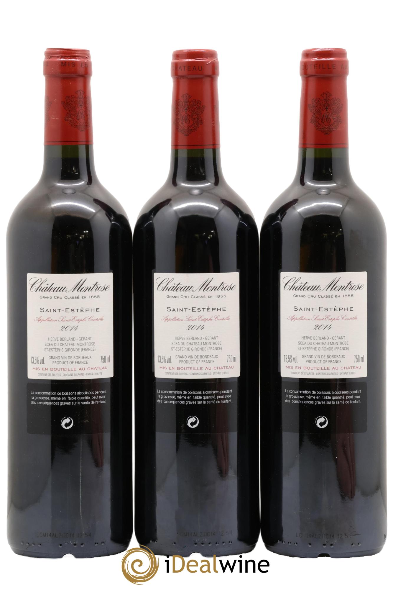 Château Montrose 2ème Grand Cru Classé 2014 - Lot de 6 bouteilles - 2