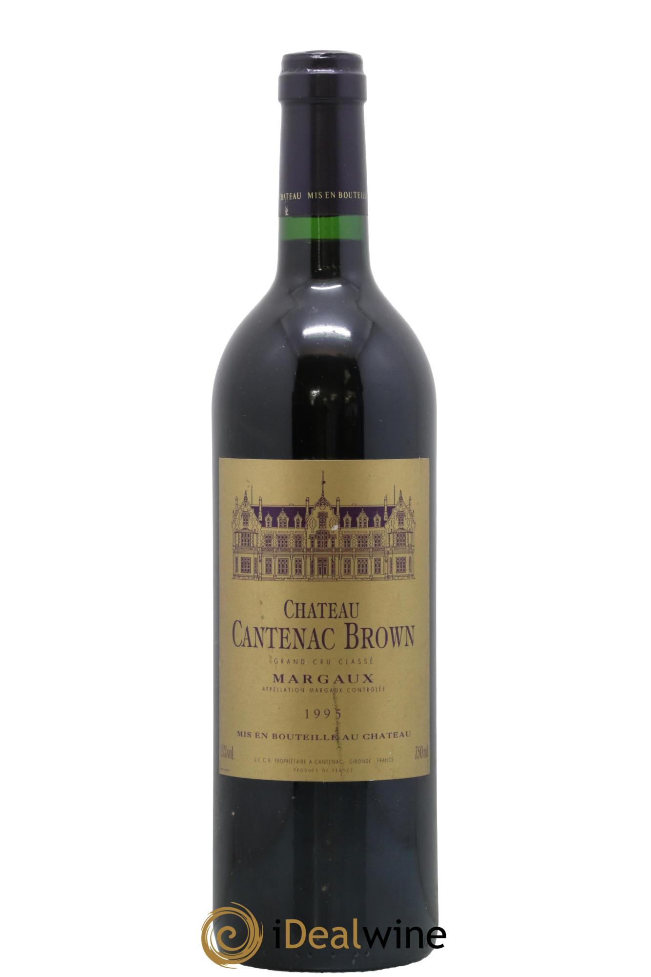 Château Cantenac Brown 3ème Grand Cru Classé 1995 - Lot de 1 bouteille - 0