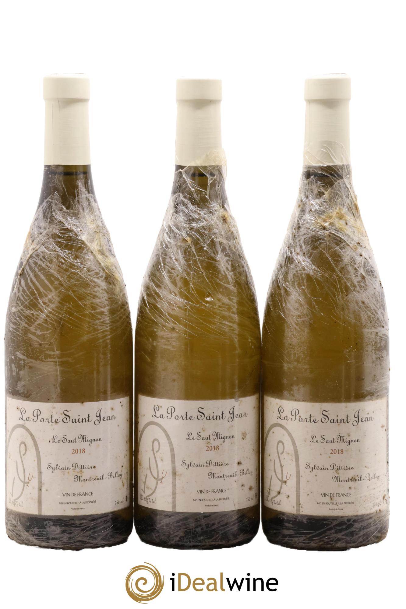 Vin de France Le Saut Mignon La Porte Saint Jean 2018 - Lot de 3 bouteilles - 0